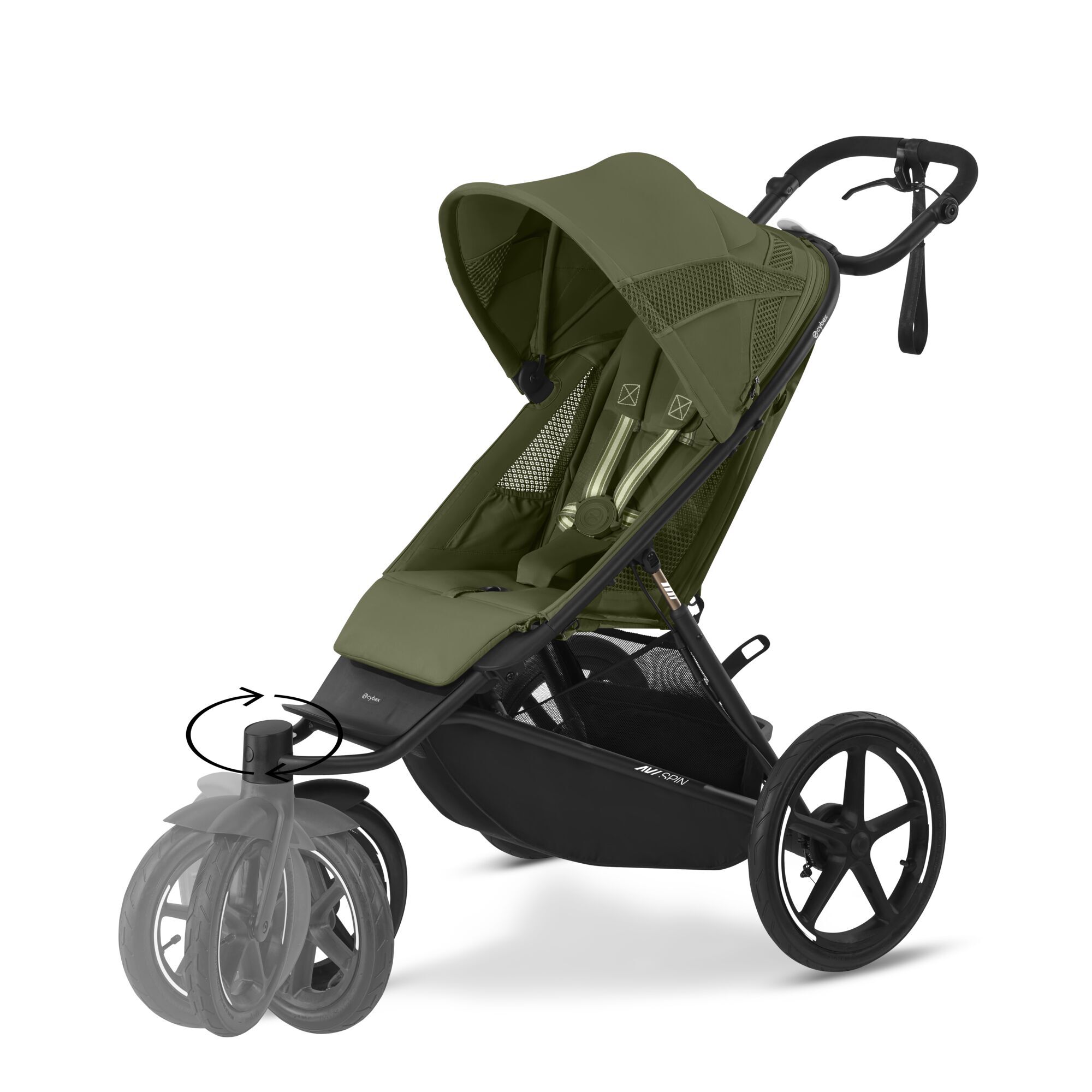 CYBEX Avi Spin - Moss Green in Moss Green large-cybex-neu image number 2