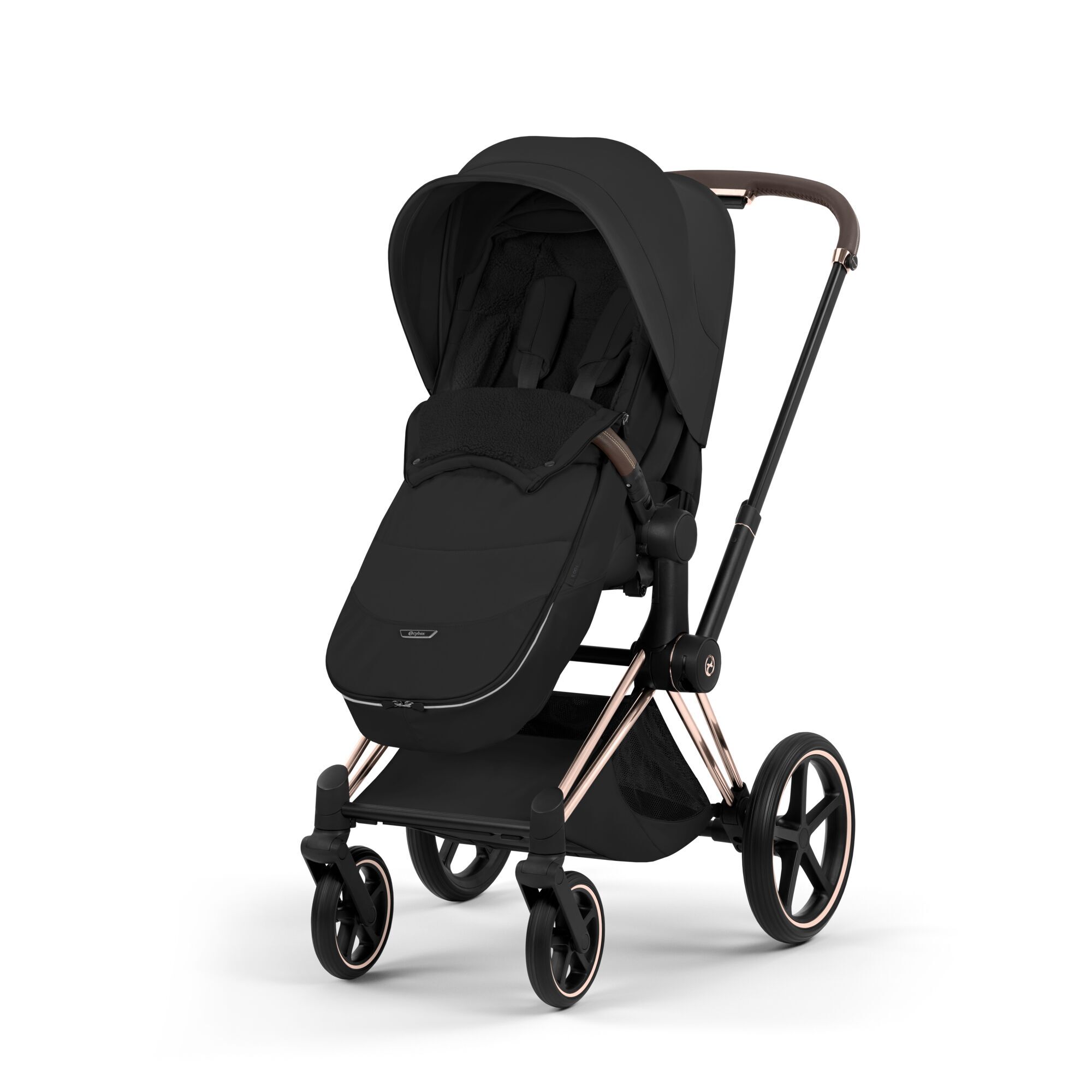 CYBEX Platinum Footmuff - Sepia Black in Sepia Black large-cybex-us image number 5