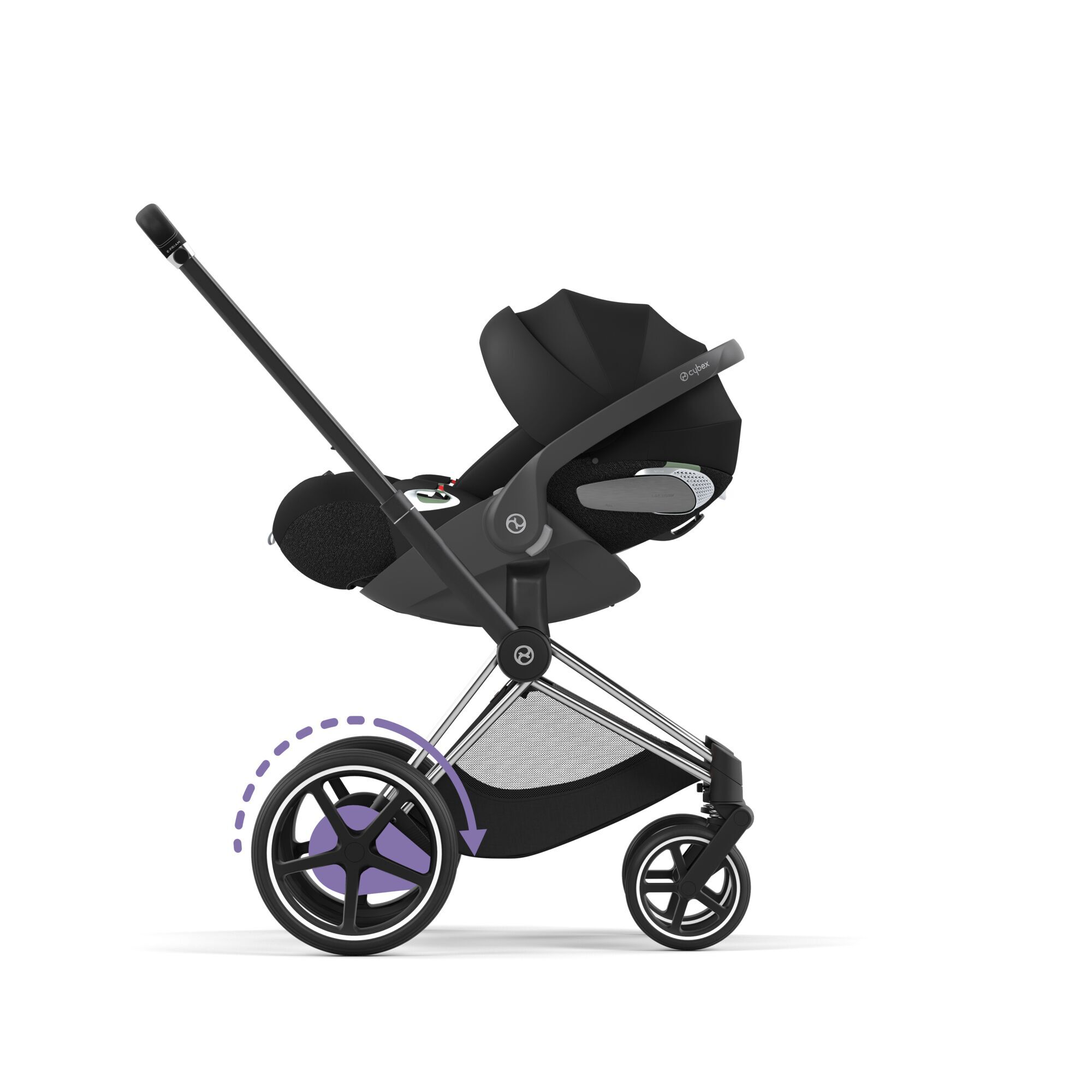 CYBEX Podvozek e-Priam &ndash; Chrom s čern&yacute;mi detaily in Chrome With Black Details large-cybex-neu č&iacute;slo sn&iacute;mku 4