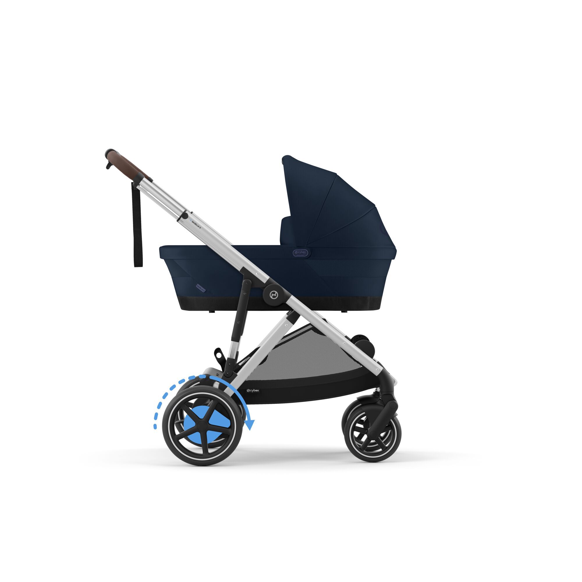 CYBEX e-Gazelle S - Ocean Blue (Silver Frame) in Ocean Blue (Silver Frame) large-cybex-us image number 3