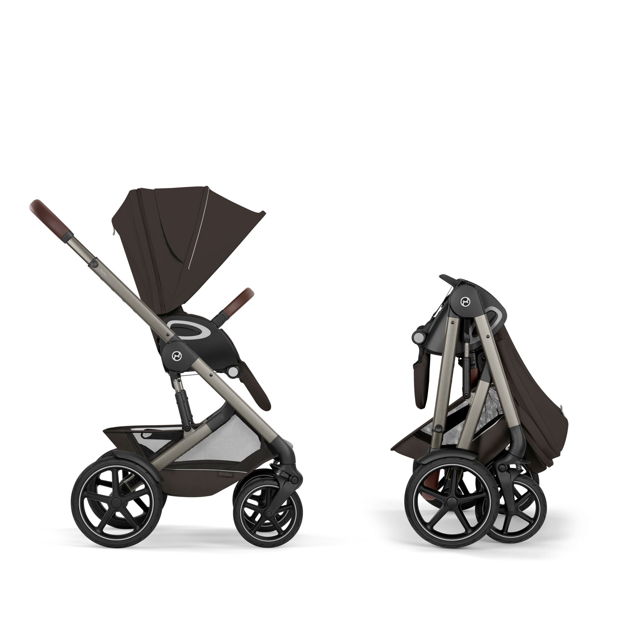 CYBEX Talos S Lux with Fold Cot - Chocolate Brown (Taupe Frame) in Chocolate Brown (Taupe Frame) large-cybex-neu image number 10