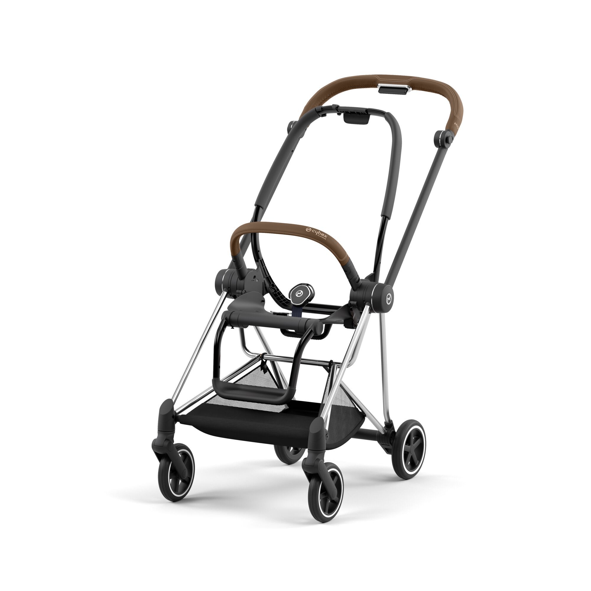 CYBEX Mios Frame - Chrome With Brown Details in Chrome With Brown Details large-cybex-imea image number 1