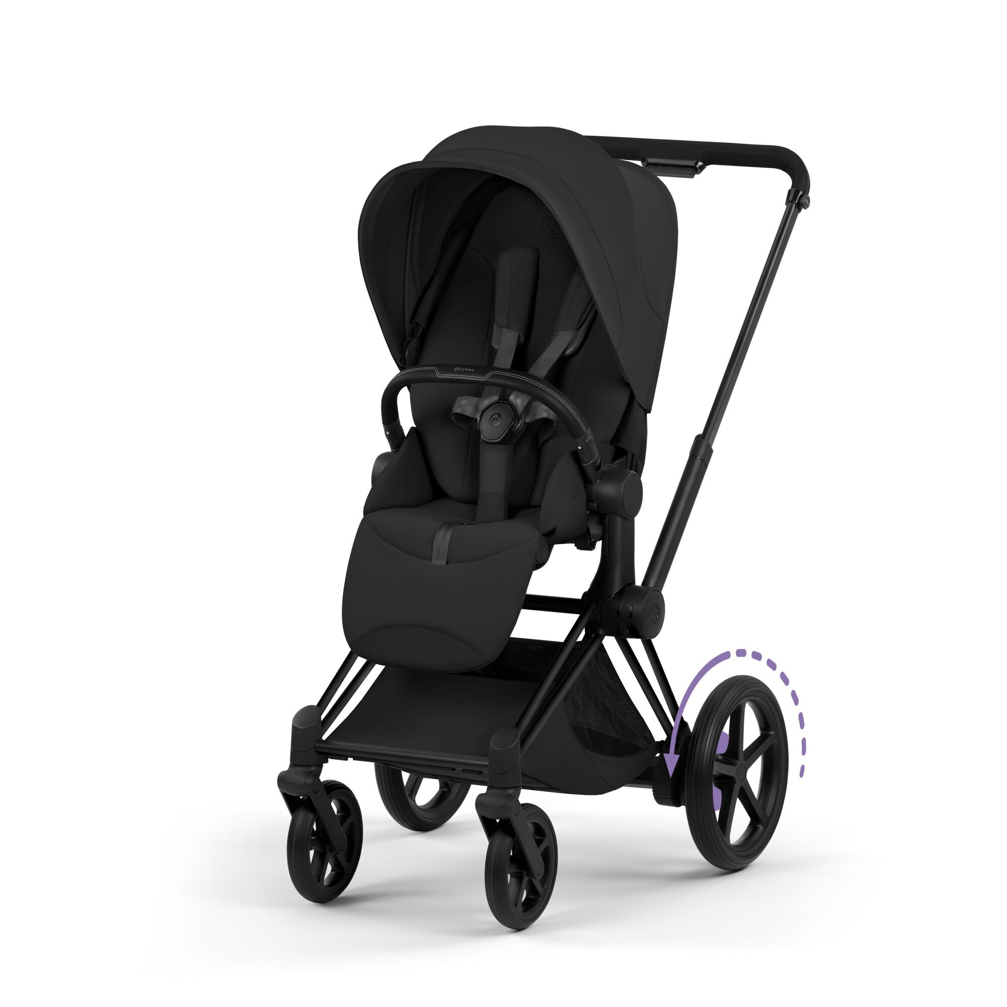CYBEX e-Priam Frame Style - Matt Black in Matt Black large-cybex-us image number 3