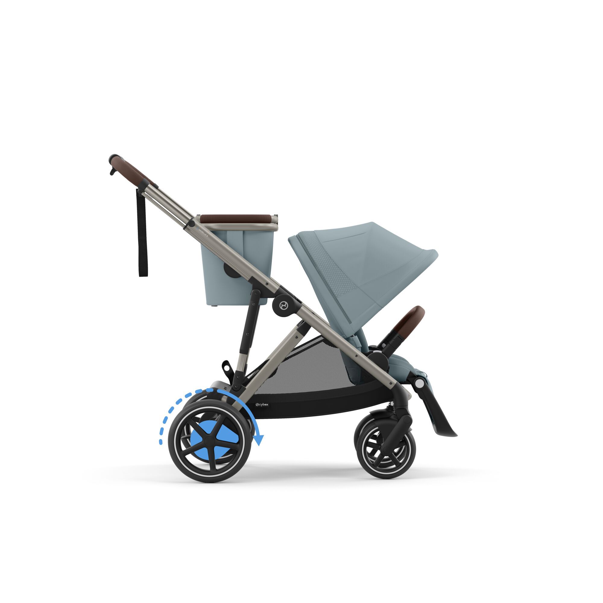 CYBEX e-Gazelle S - Stromy Blue (Taupe Frame) in Stormy Blue (Taupe Frame) large-cybex-us image number 1