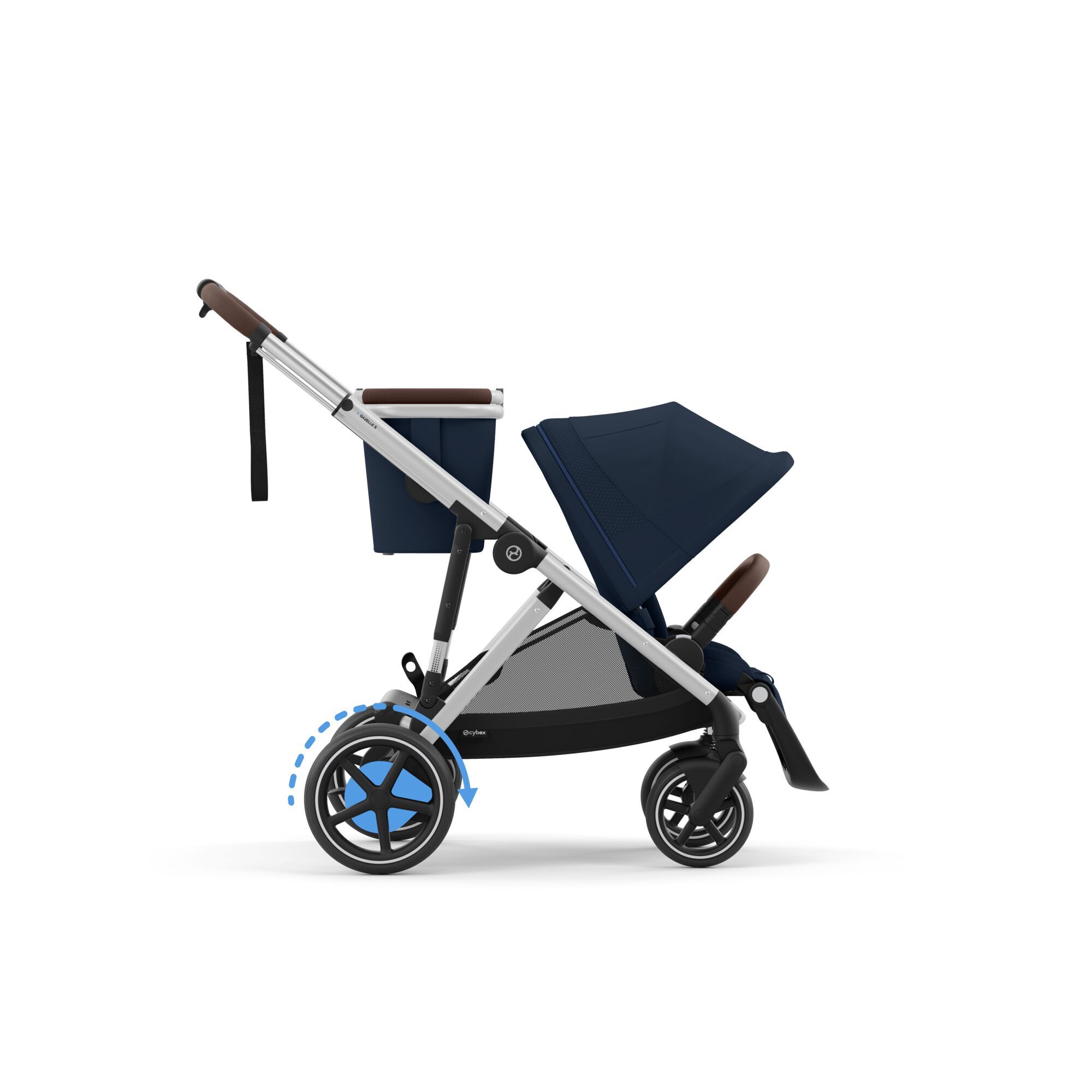 CYBEX e-Gazelle S - Ocean Blue (Silver Frame) in Ocean Blue (Silver Frame) large-cybex-us image number 1