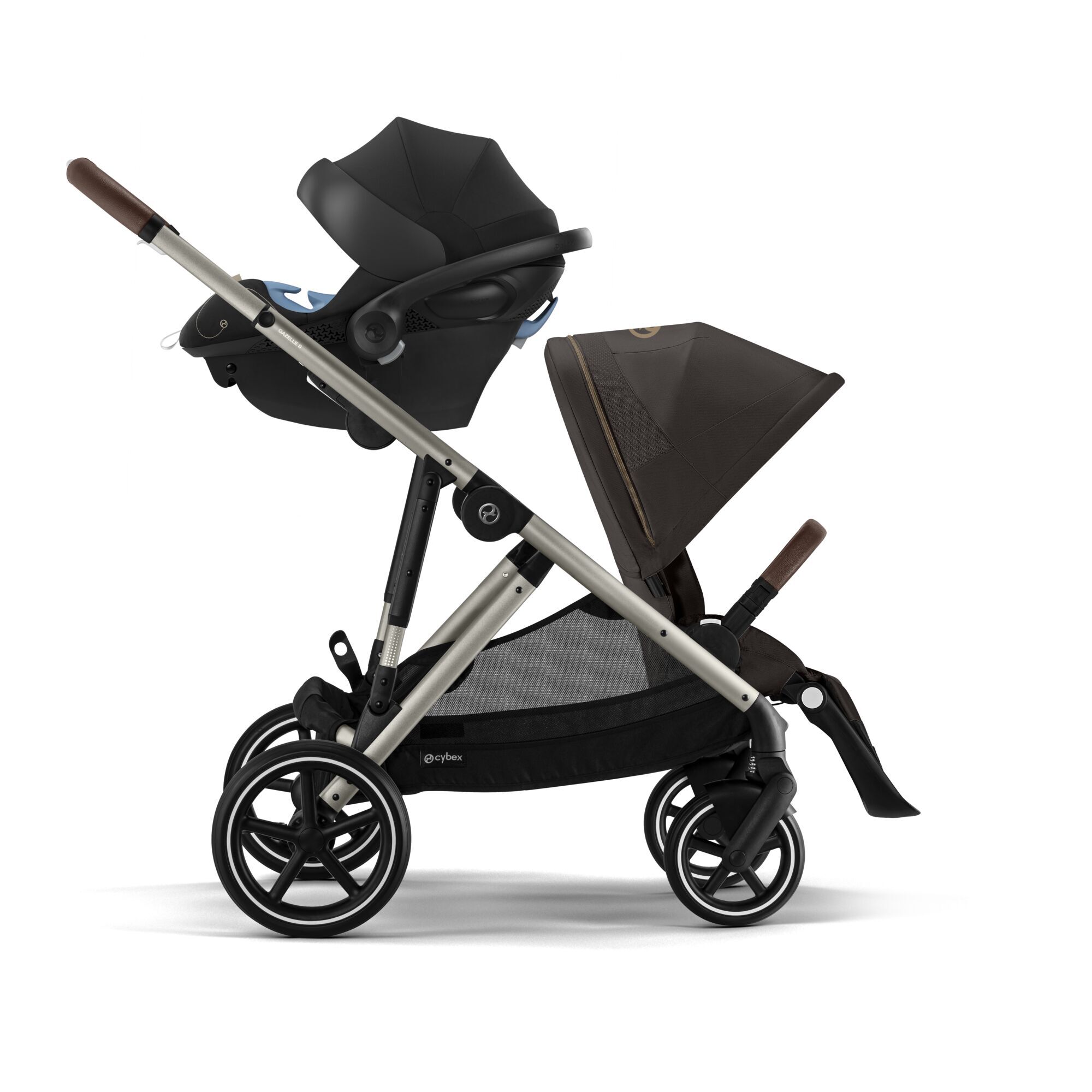 CYBEX Gazelle S - Moon Black (Taupe Frame) in Moon Black (Taupe Frame) large-cybex-us image number 2