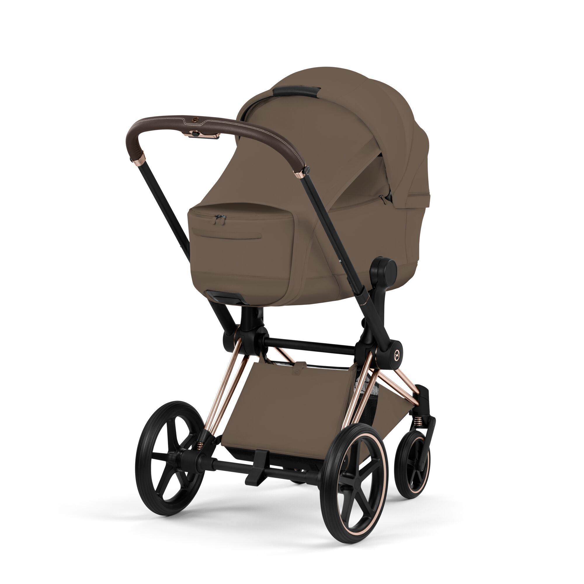 CYBEX Priam Fold Lux Carry Cot - Style Collection - Coconut Brown in Coconut Brown large-cybex-neu image number 3