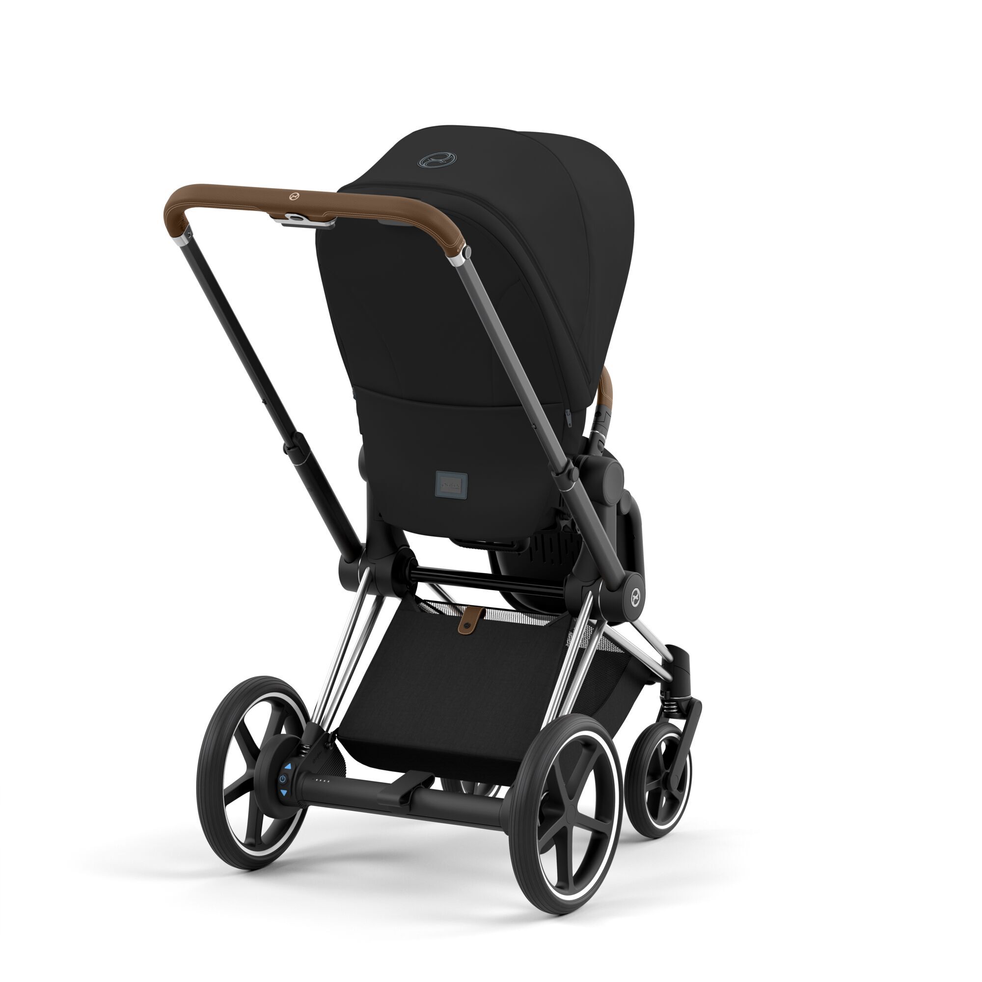CYBEX e-Priam Frame - Chrome With Brown Details in Chrome With Brown Details large-cybex-ca image number 7