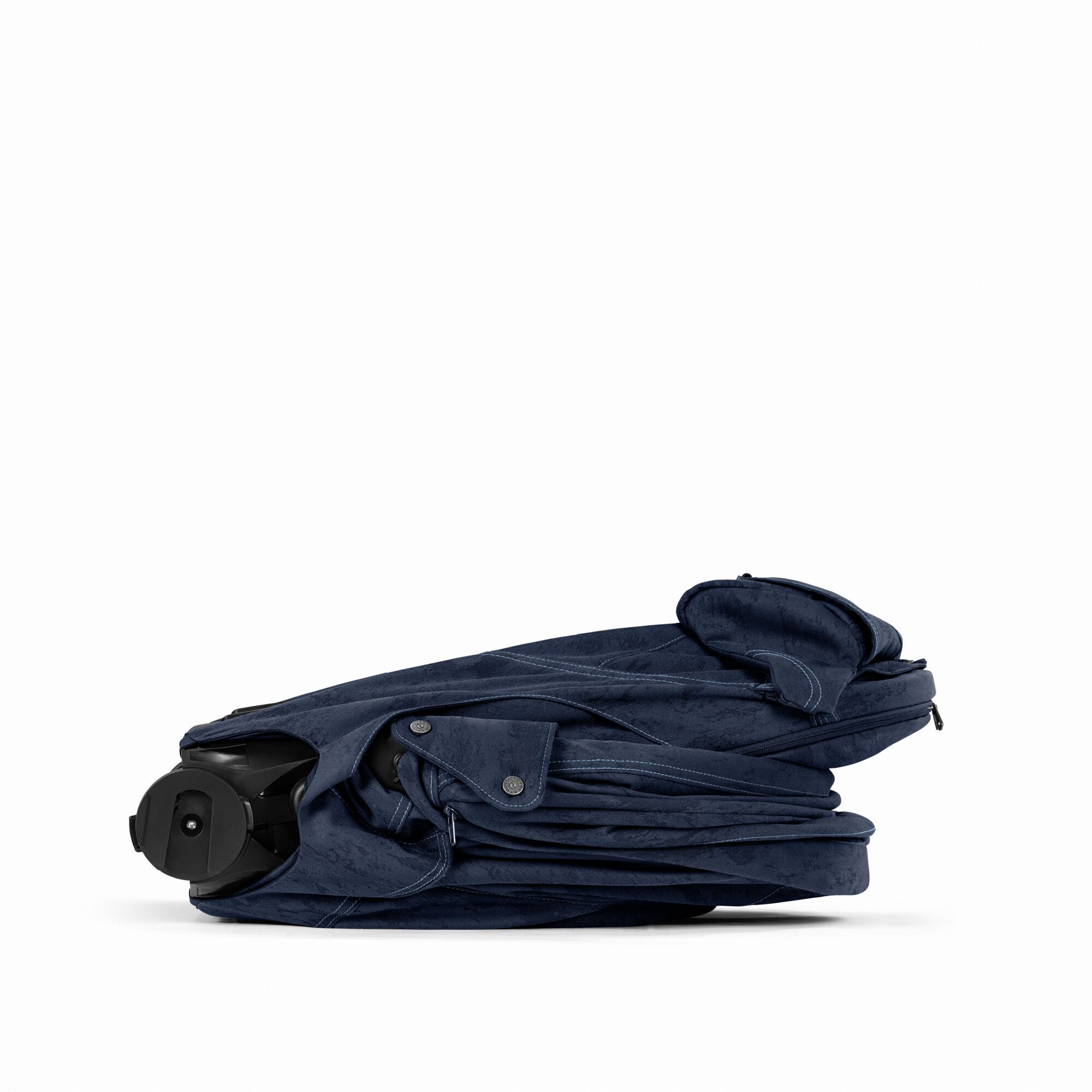 Priam Fold Lux Carry Cot - Style Collection - Rebellious Luxury Denim Blue - Image 5