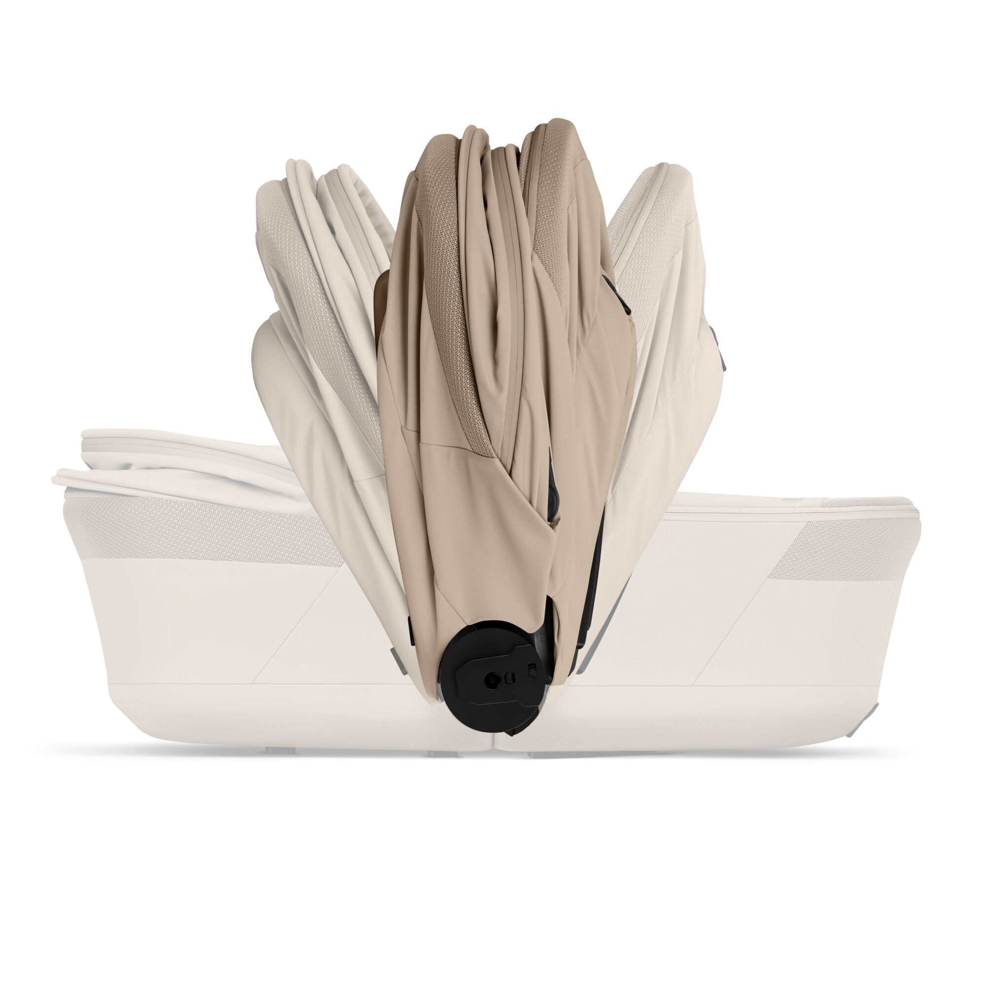 CYBEX Talos S Lux with Fold Cot - Almond Beige (Taupe Frame) in Almond Beige (Taupe Frame) large-cybex-gb image number 3