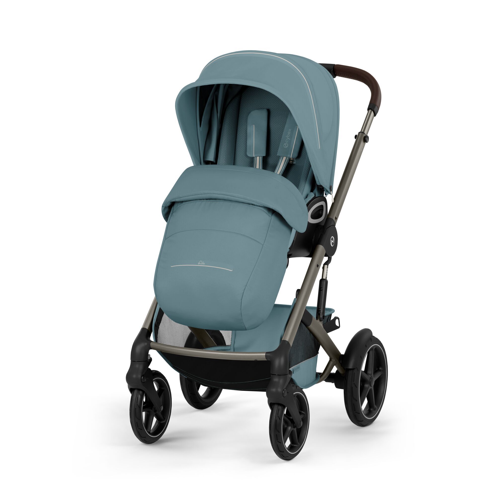 CYBEX Talos S Lux with Fold Cot - Stormy Blue (Taupe Frame) in Stormy Blue (Taupe Frame) large-cybex-neu Bild 6