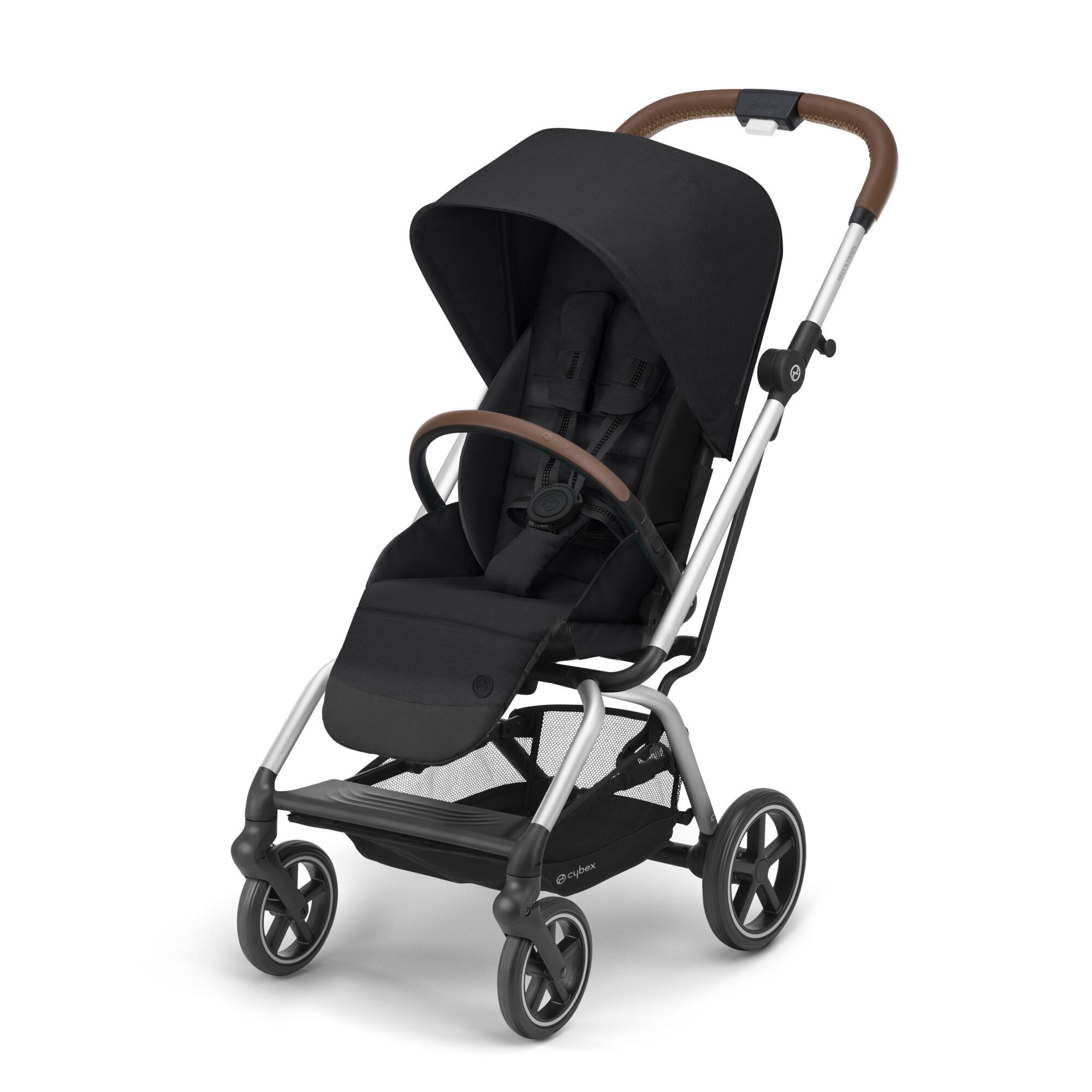 CYBEX Eezy S Twist+2 - Deep Black (Silberner  Rahmen) in Deep Black (Silver Frame) large-cybex-neu Bild 1