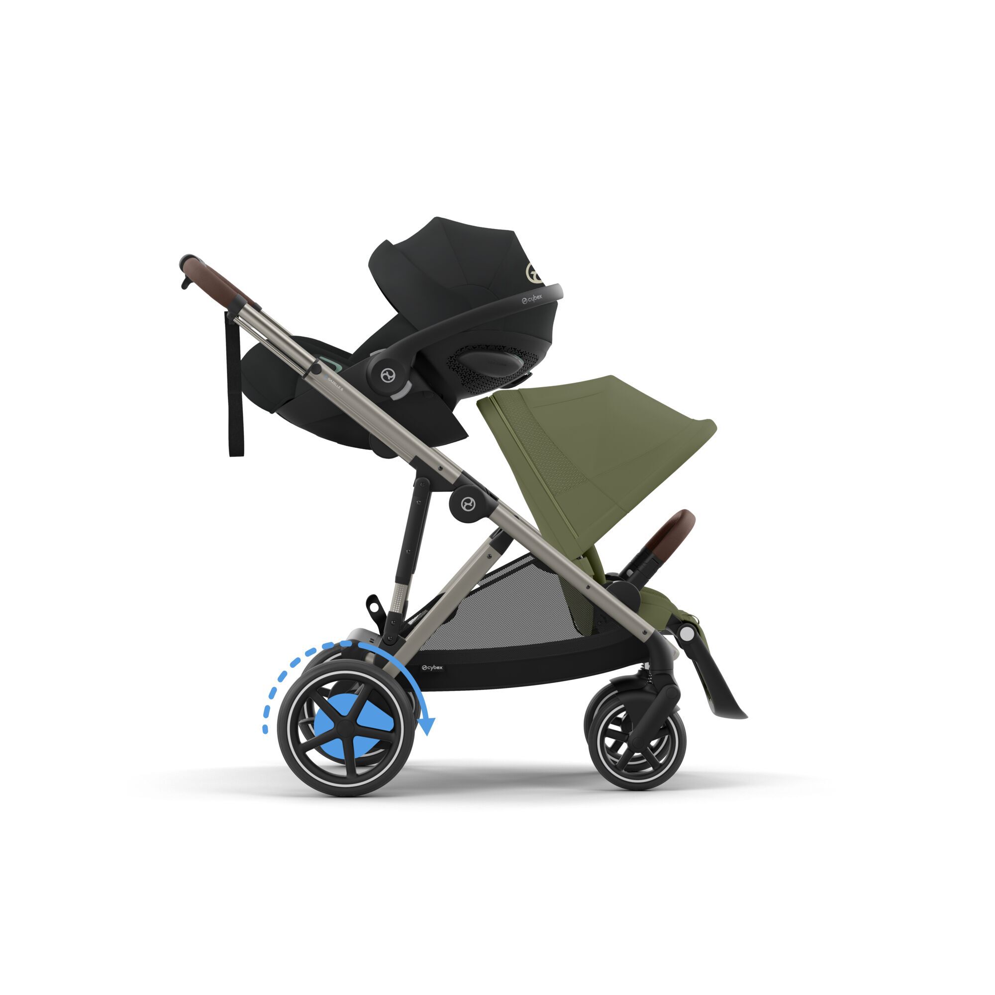 CYBEX e-Gazelle S - Moss Green (Taupe Frame) in Moss Green (Taupe Frame) large-cybex-gb image number 5