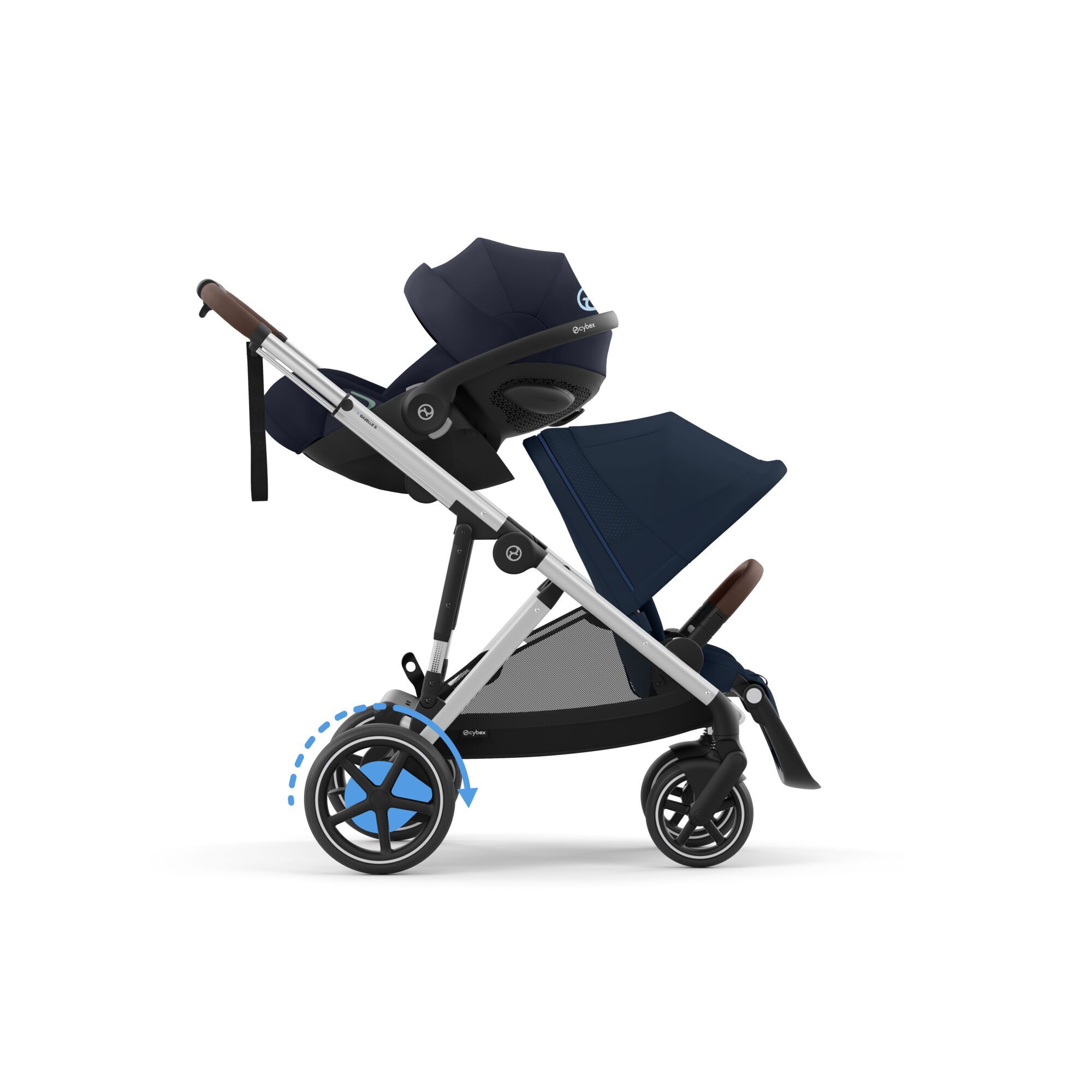 CYBEX e-Gazelle S - Ocean Blue (Silver Frame) in Ocean Blue (Silver Frame) large-cybex-neu image number 5