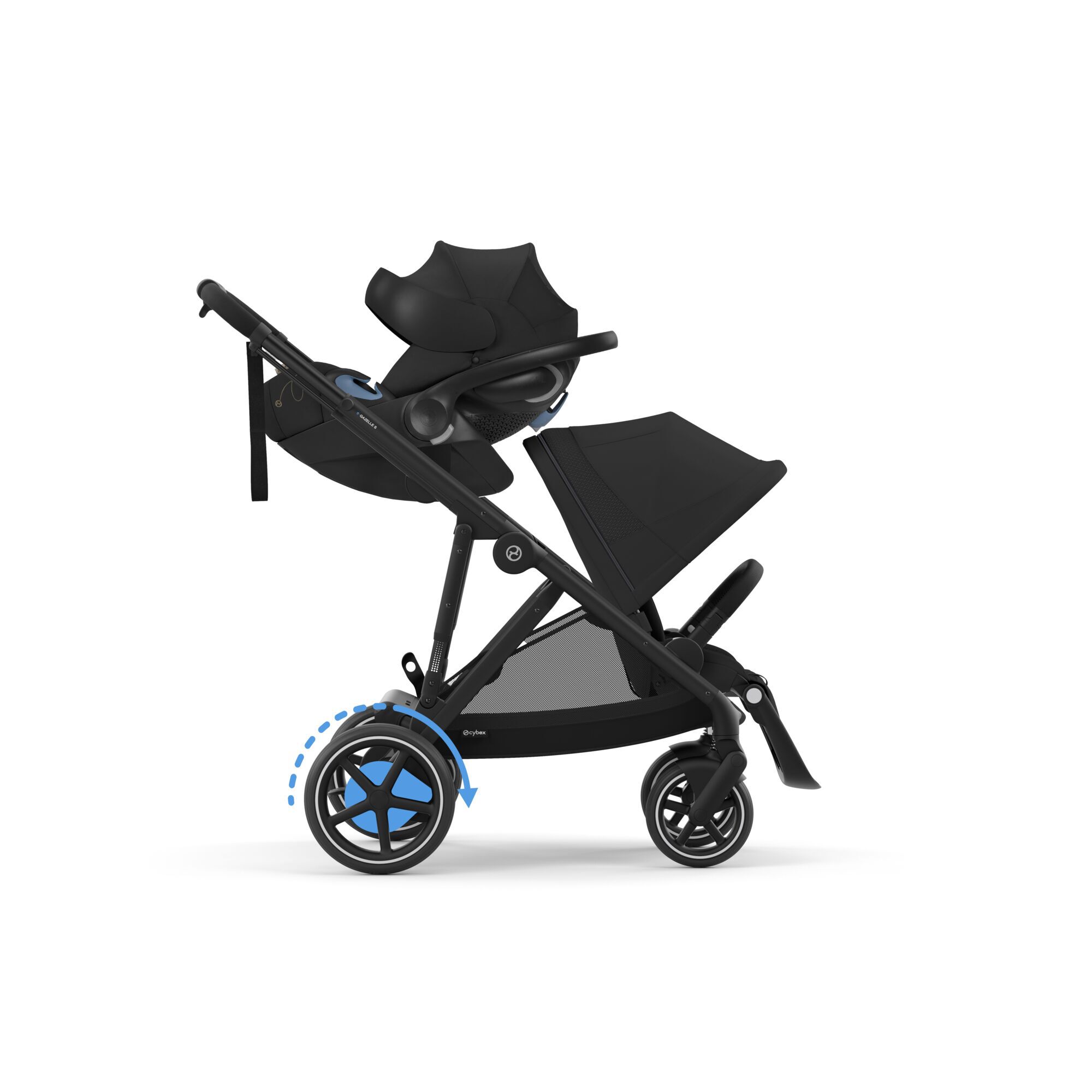CYBEX e-Gazelle S - Moon Black (Black Frame) in Moon Black (Black Frame) large-cybex-us image number 5