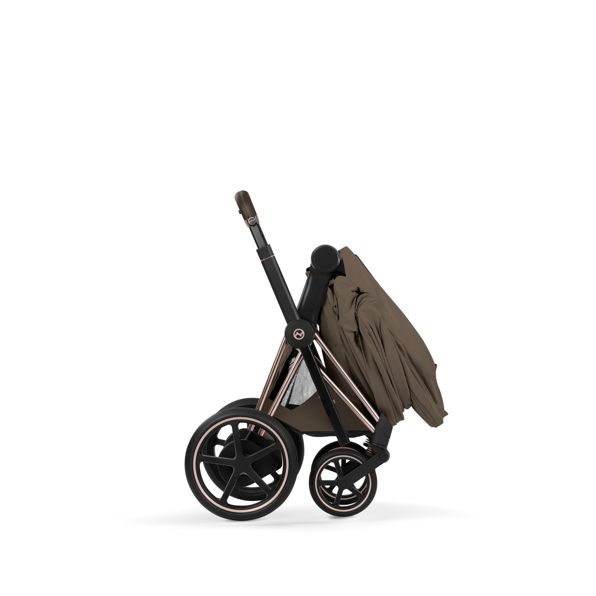CYBEX Priam Fold Lux Carry Cot - Style Collection - Coconut Brown in Coconut Brown large-cybex-neu image number 6