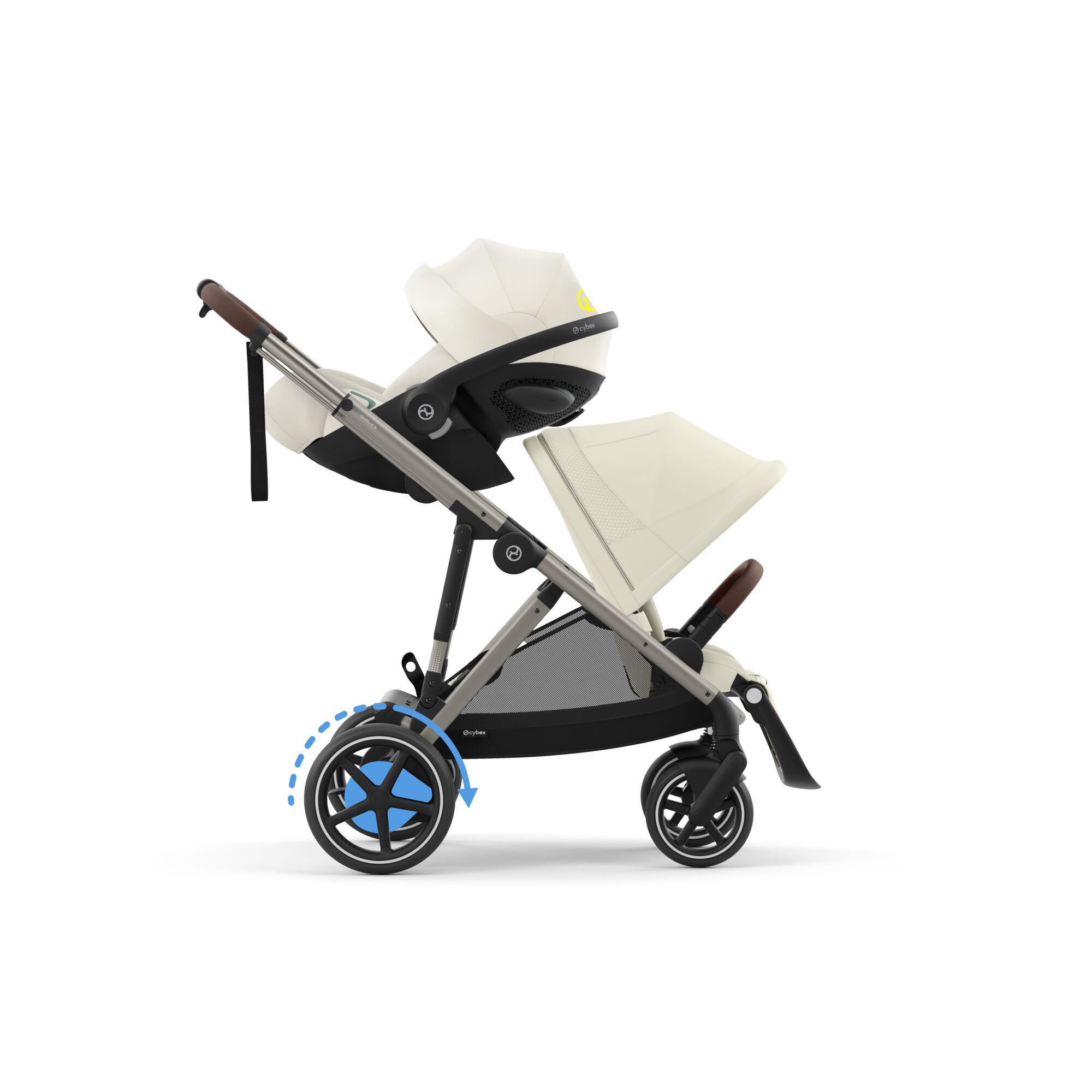 CYBEX e-Gazelle S - Seashell Beige (Taupe Frame) in Seashell Beige (Taupe Frame) large-cybex-gb image number 5