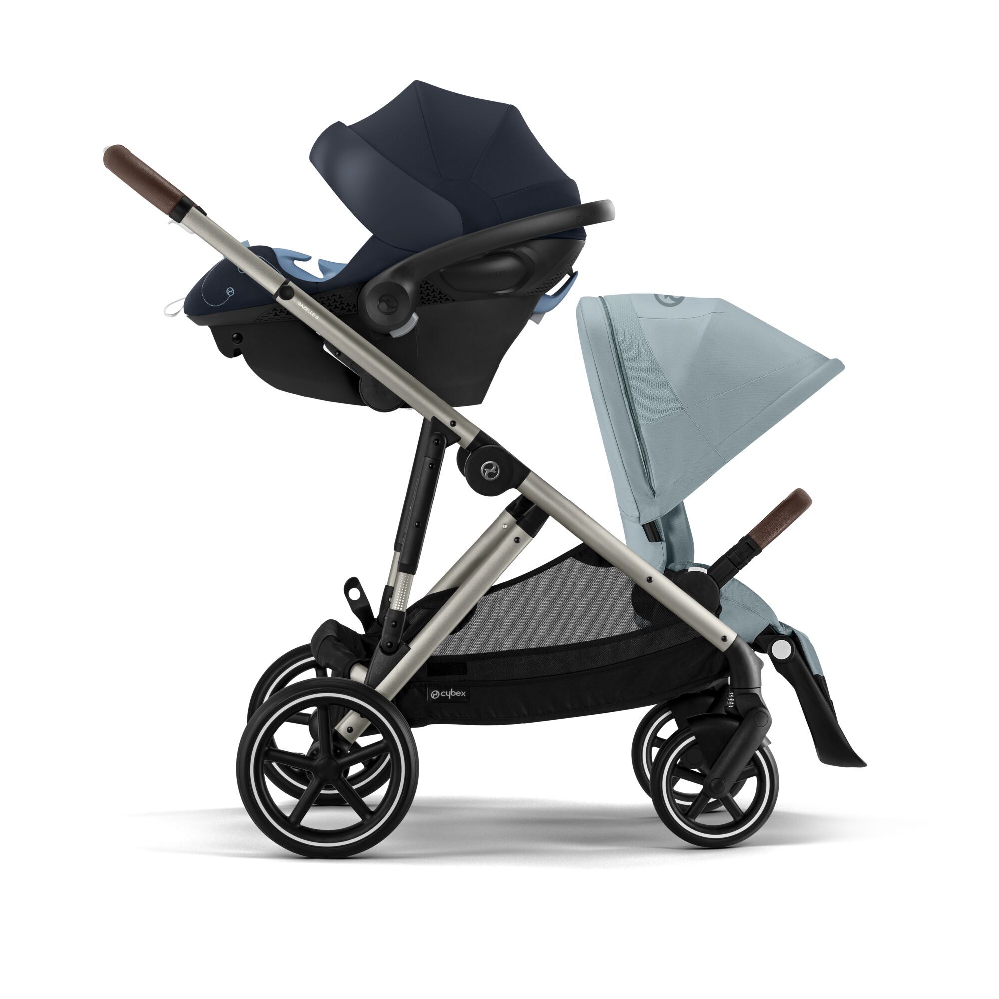 CYBEX Gazelle S - Sky Blue (Taupe Frame) in Sky Blue (Taupe Frame) large-cybex-us image number 2
