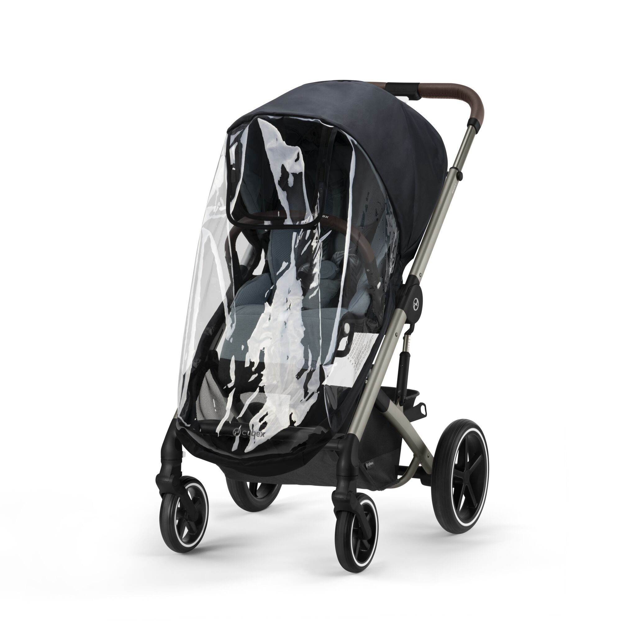 CYBEX Balios S Lux Rain Cover - Transparent in Transparent large-cybex-us image number 1