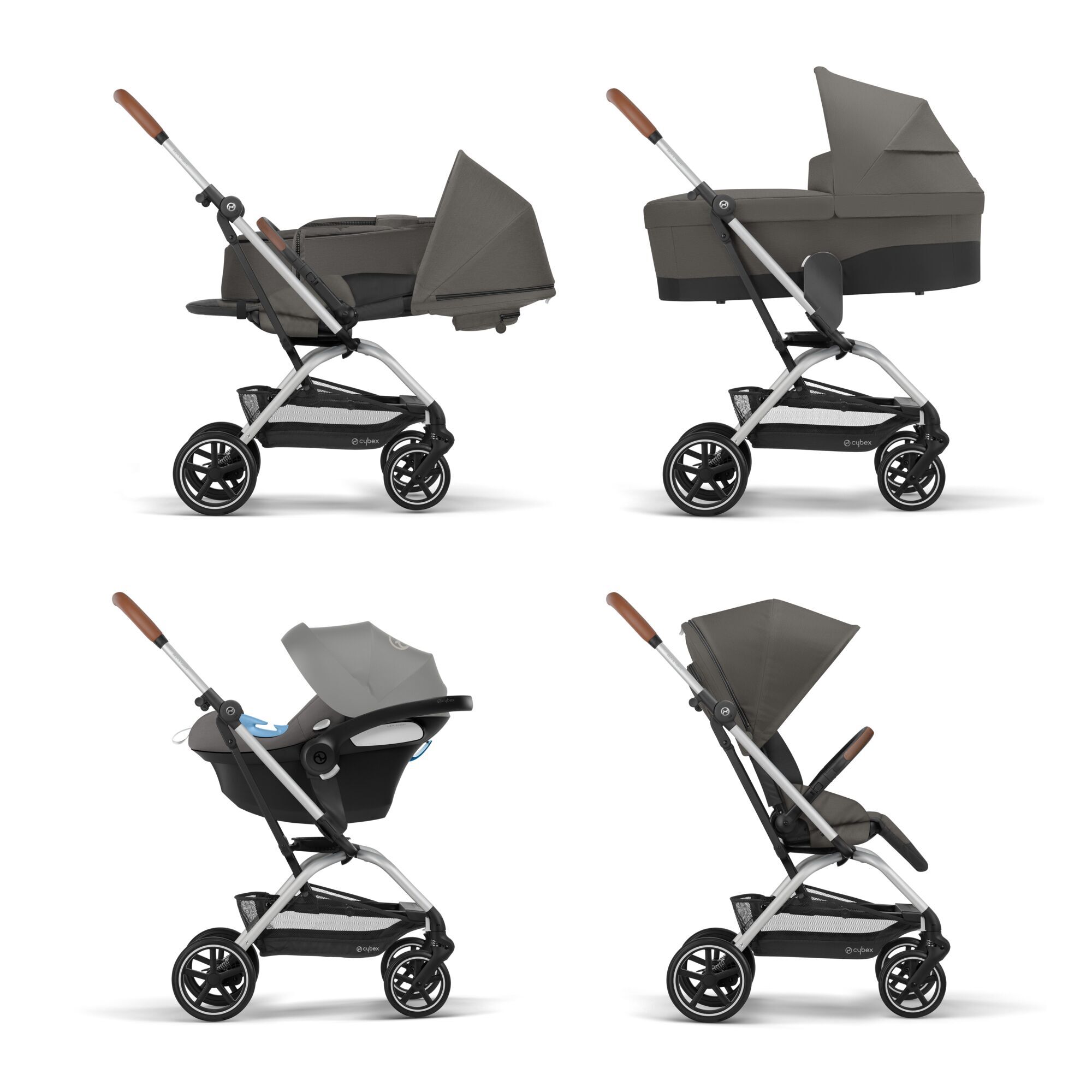 CYBEX Eezy S Twist+2 - Soho Grey (Silver Frame) in Soho Grey (Silver Frame) large-cybex-gb image number 7