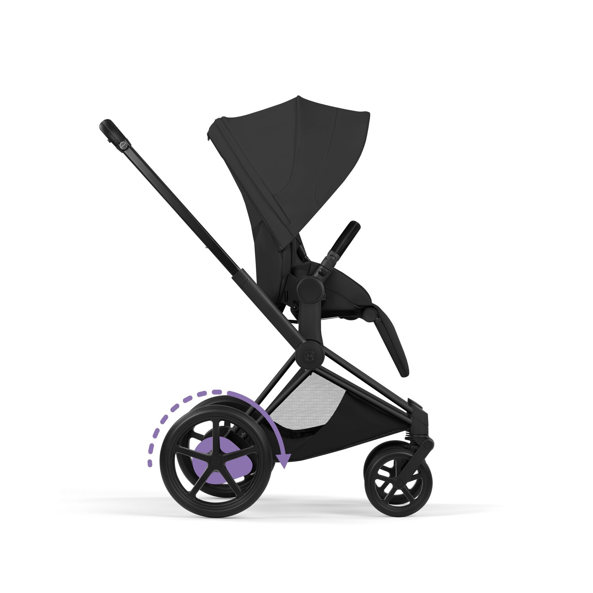 CYBEX e-Priam Frame Style - Matt Black in Matt Black large-cybex-us image number 7