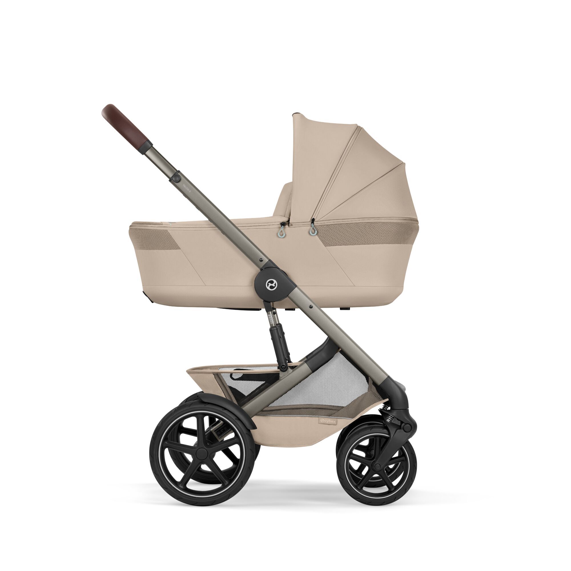 CYBEX Talos S Lux with Fold Cot - Almond Beige (Taupe Frame) in Almond Beige (Taupe Frame) large-cybex-gb image number 4