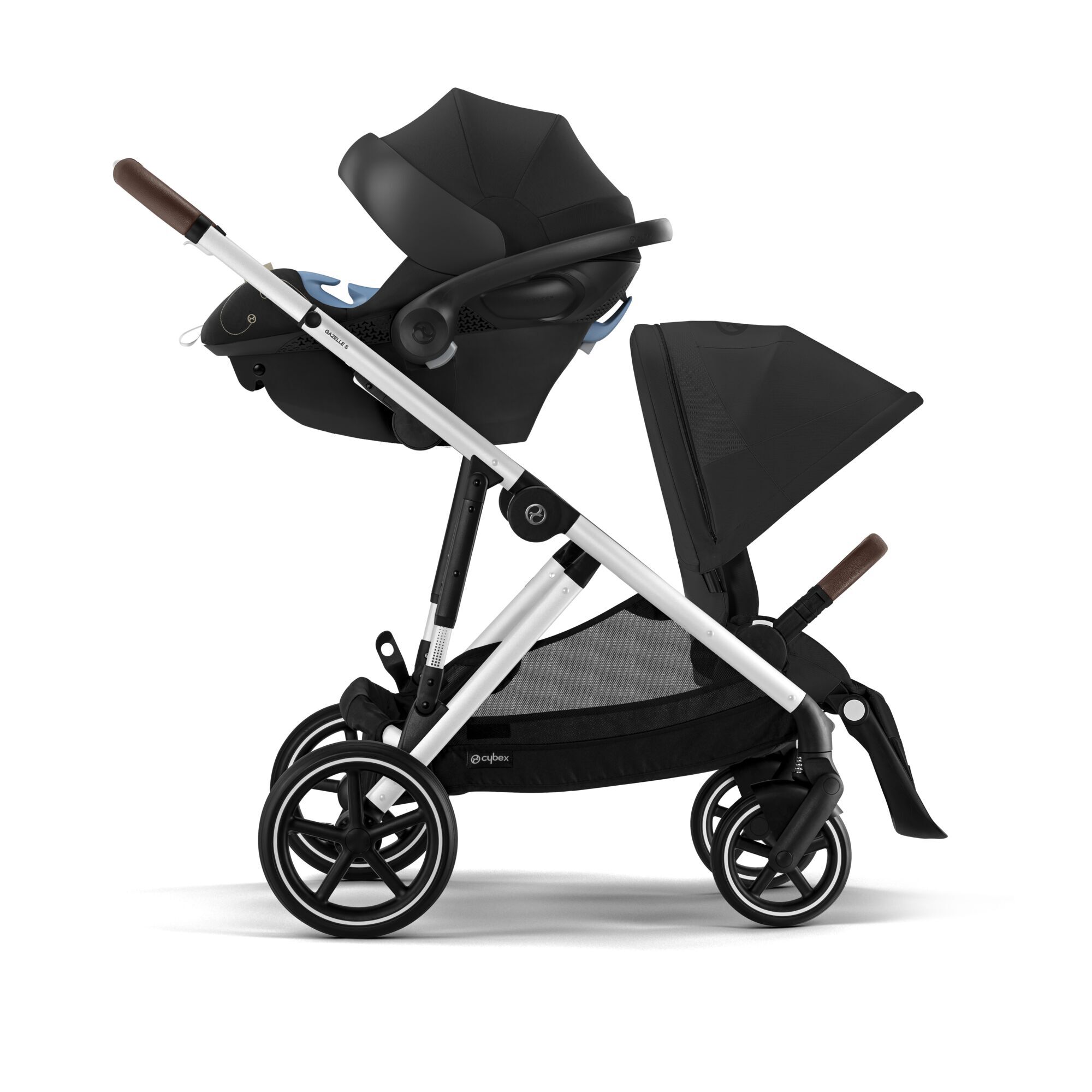 CYBEX Gazelle S - Moon Black (Silver Frame) in Moon Black (Silver Frame) large-cybex-us image number 2