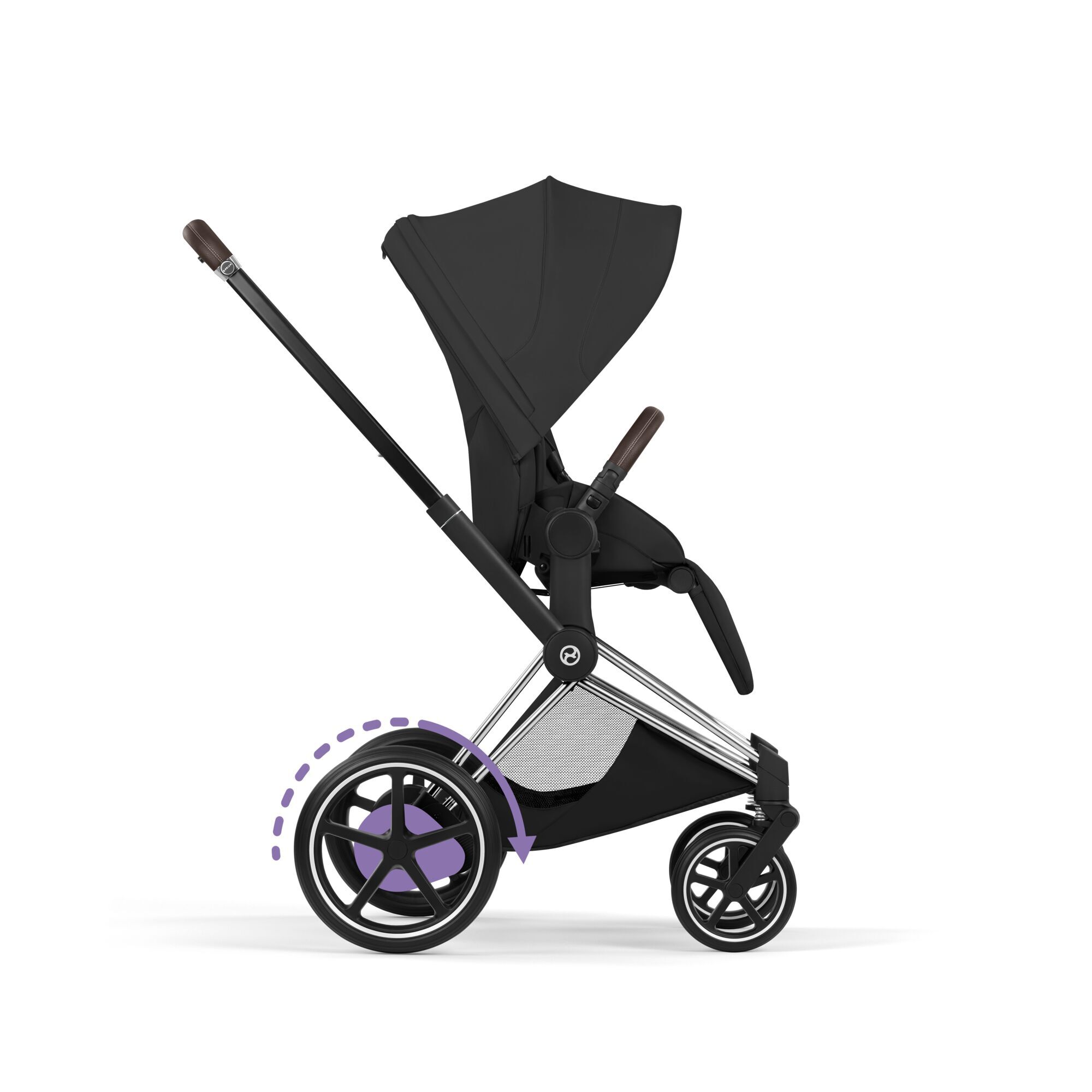 CYBEX e-Priam Frame - Style Collection - Chrome in Chrome large-cybex-gb image number 5