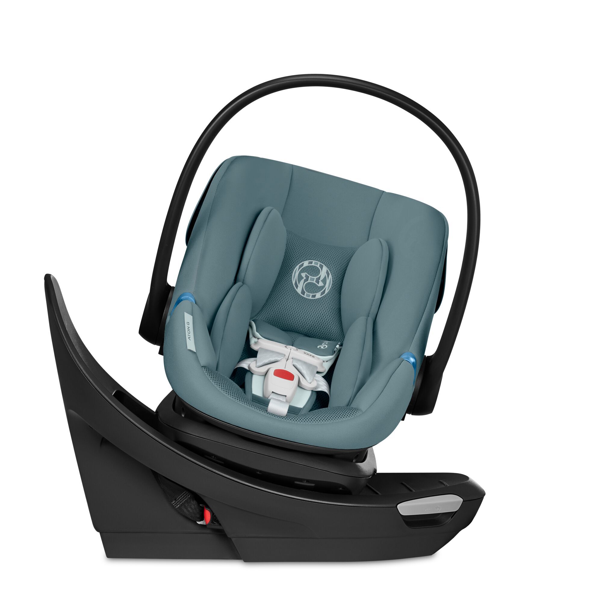 CYBEX Aton G2 Swivel with Load Leg Base - Stormy Blue in Stormy Blue large-cybex-ca image number 1