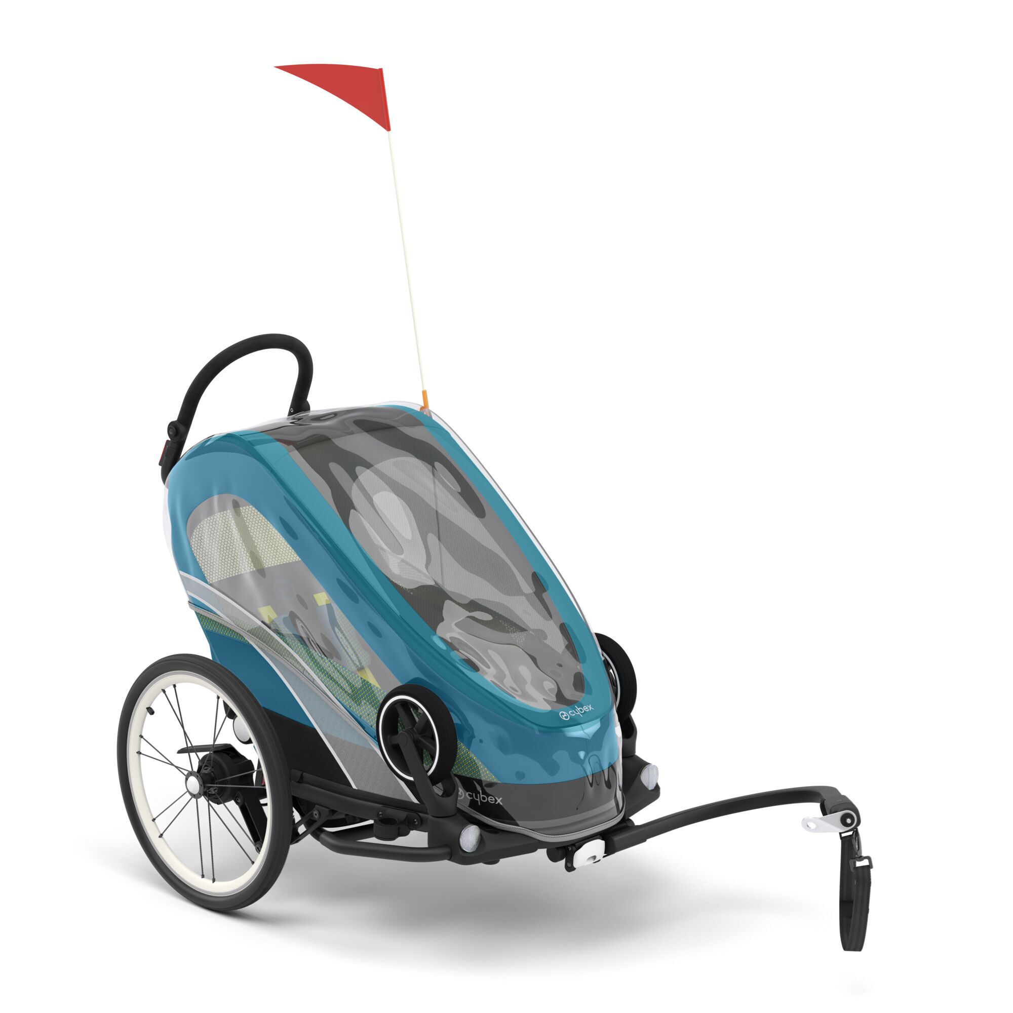 CYBEX Zeno Bike Raincover - Transparent in Transparent large-cybex-us image number 1
