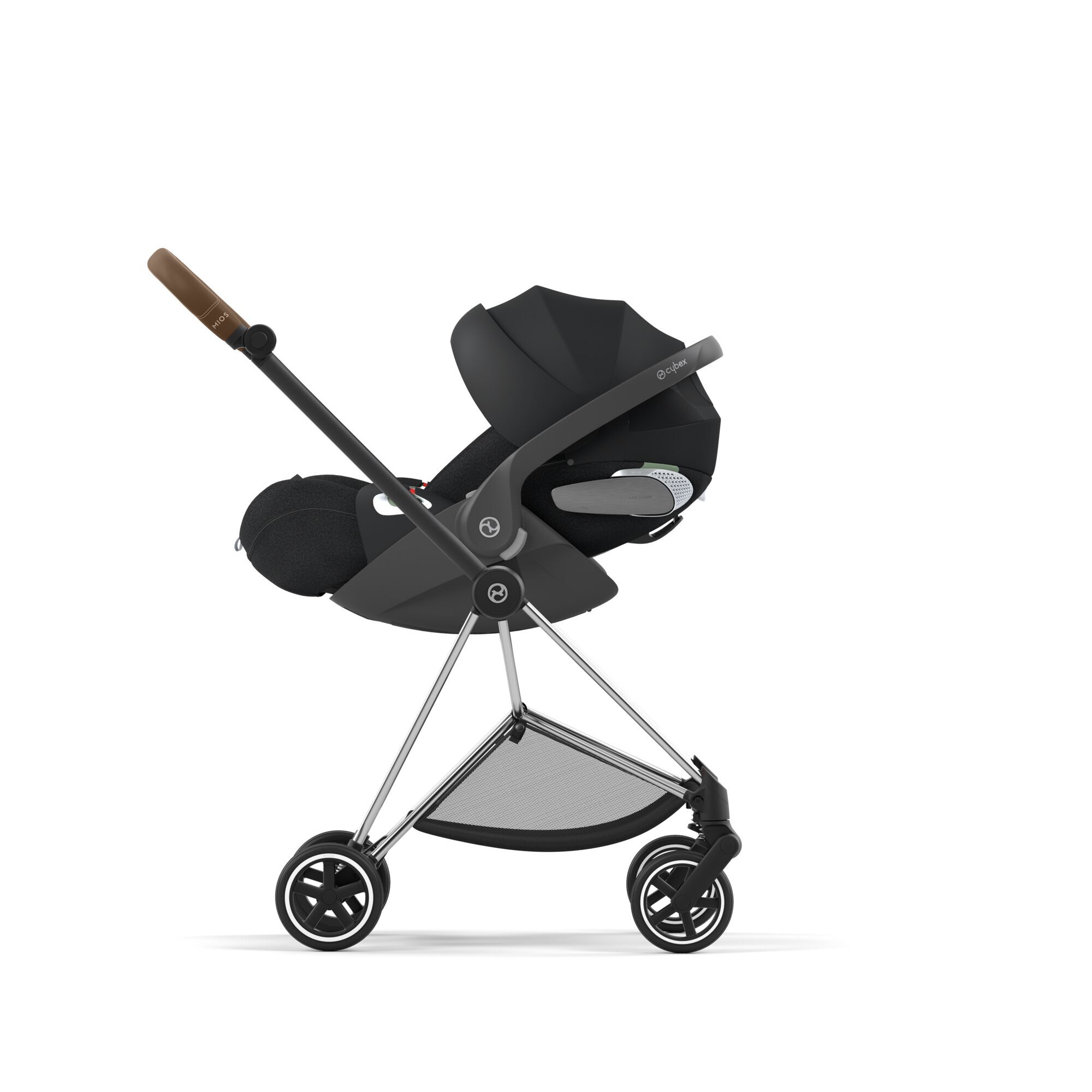 CYBEX Mios Frame - Chrome With Brown Details in Chrome With Brown Details large-cybex-imea image number 5