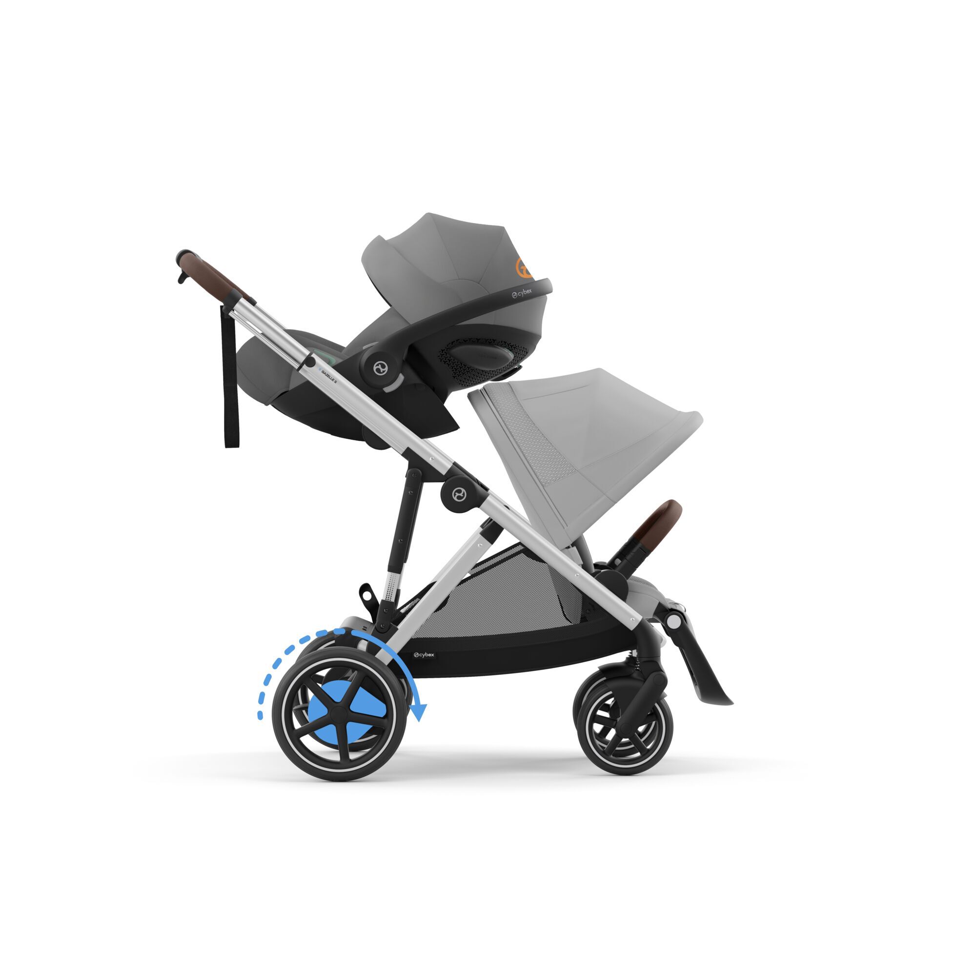 CYBEX e-Gazelle S - Stone Grey (Silver Frame) in Stone Grey (Silver Frame) large-cybex-neu image number 5