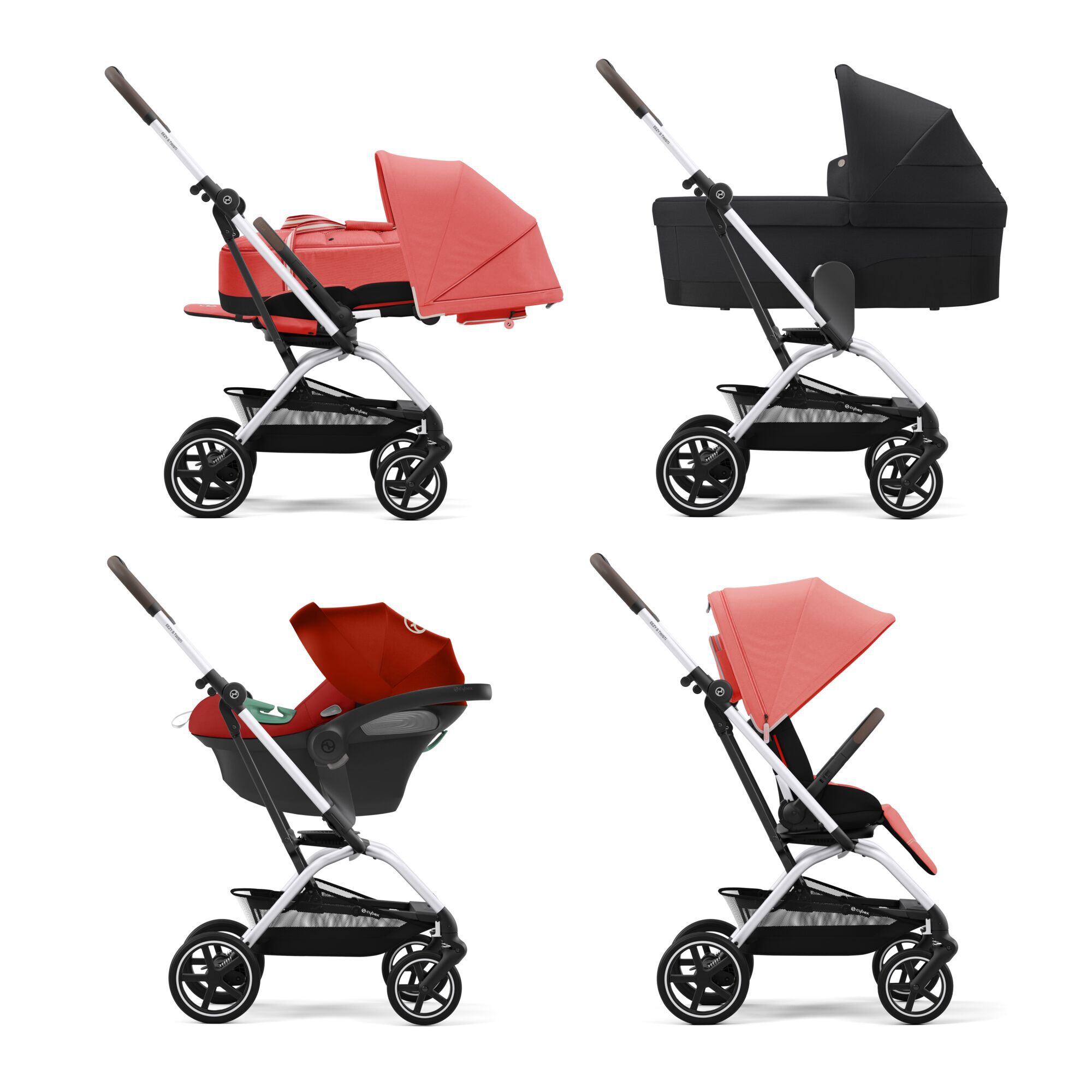 CYBEX Eezy S Twist+2 2023 - Hibiscus Read in Hibiscus Red (Silver Frame) large-cybex-gb image number 6