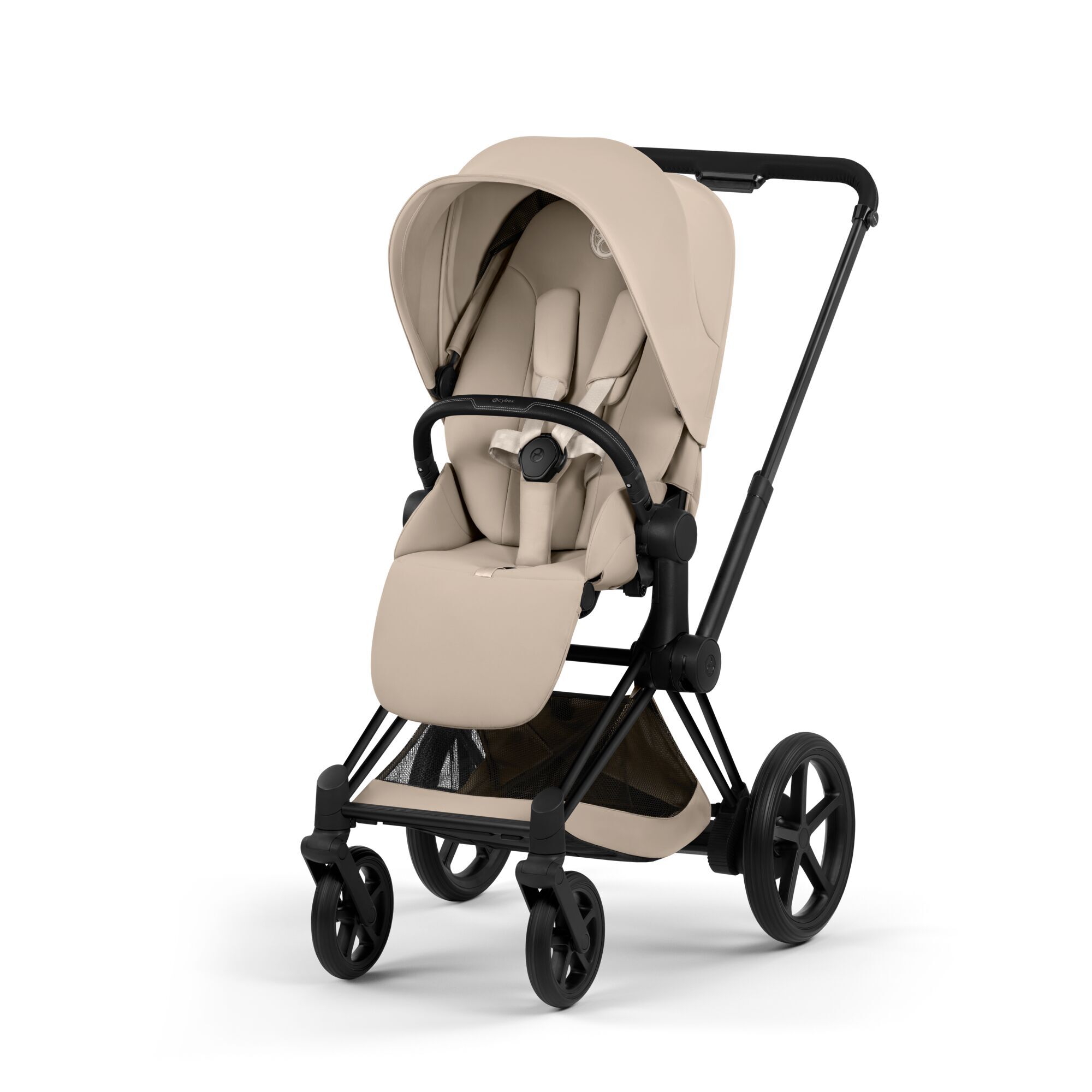 CYBEX e-Priam - Cozy Beige (frame in Matt Black) in Cozy Beige (Matt Black Frame) large-cybex-neu afbeelding nummer 4