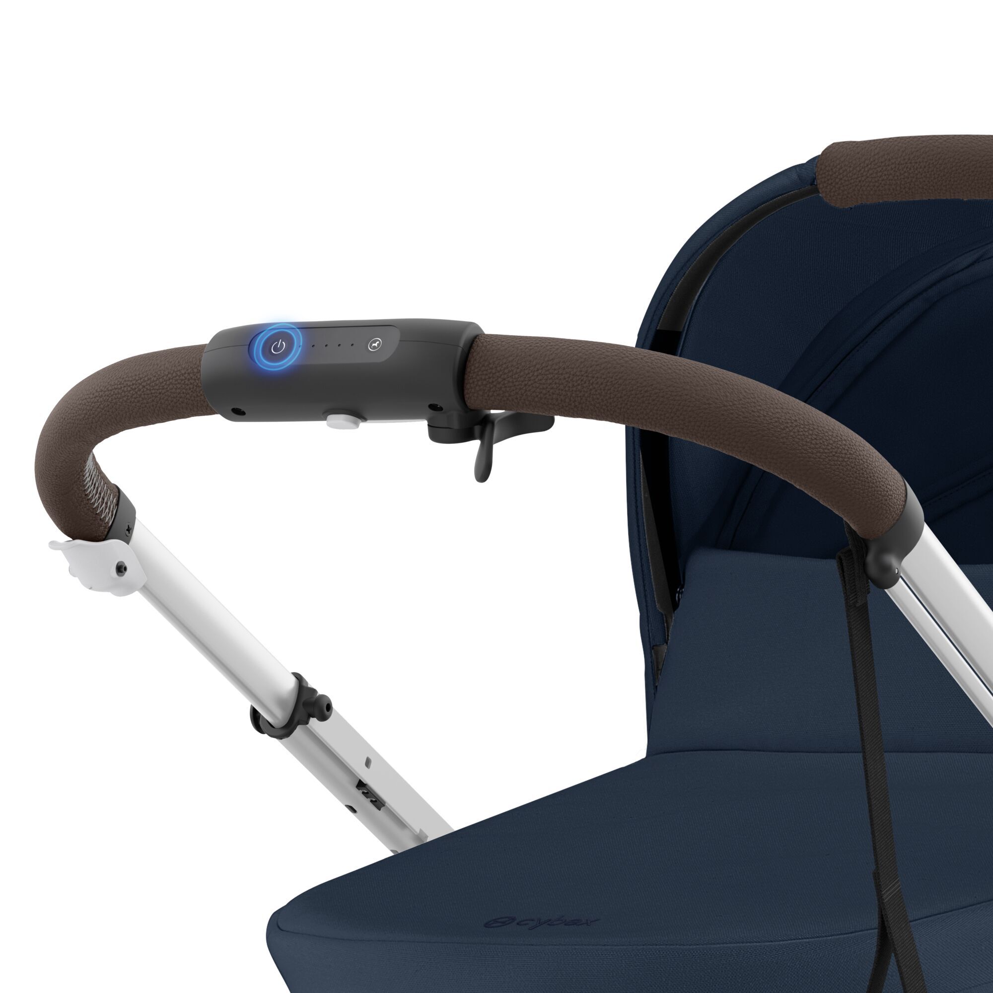 CYBEX e-Gazelle S - Ocean Blue (Silver Frame) in Ocean Blue (Silver Frame) large-cybex-us image number 2