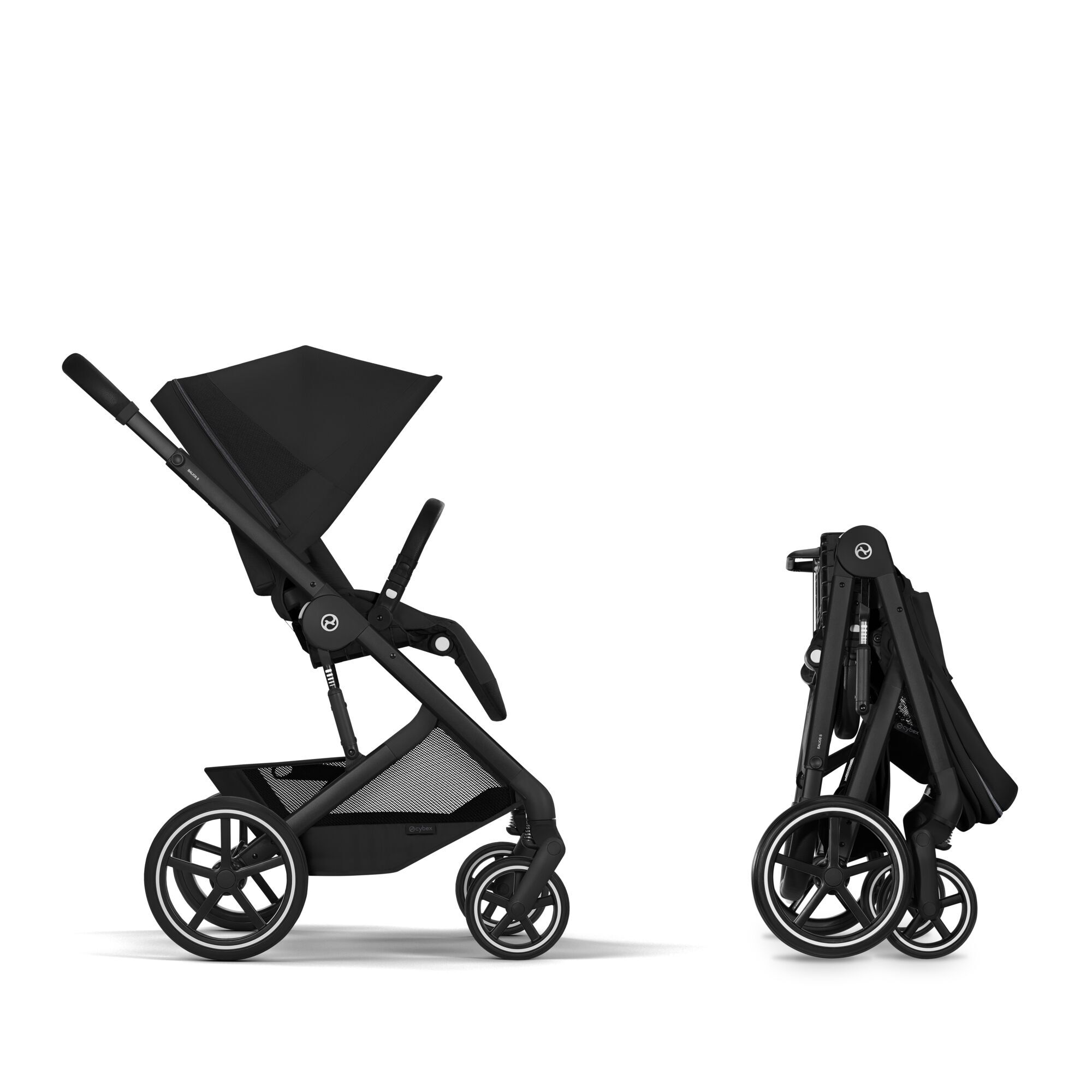 CYBEX Balios S Lux with Balios Cot S Lux - Moon Black (Black Frame) in Moon Black (Black Frame) large-cybex-gb image number 8