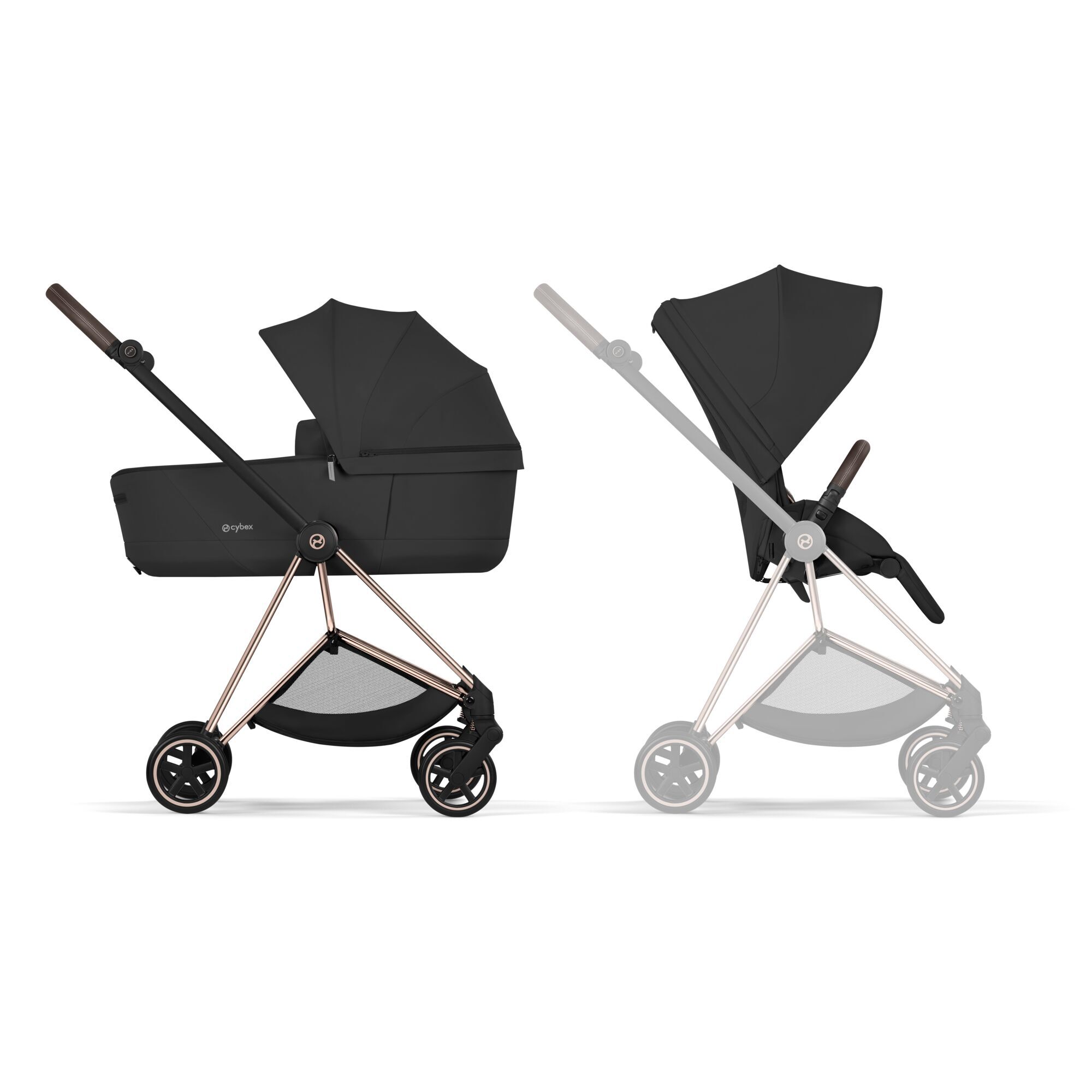 CYBEX Mios Bundle - Sepia Black (Rosegold Frame) in Sepia Black (Rosegold Frame) large-cybex-row image number 2