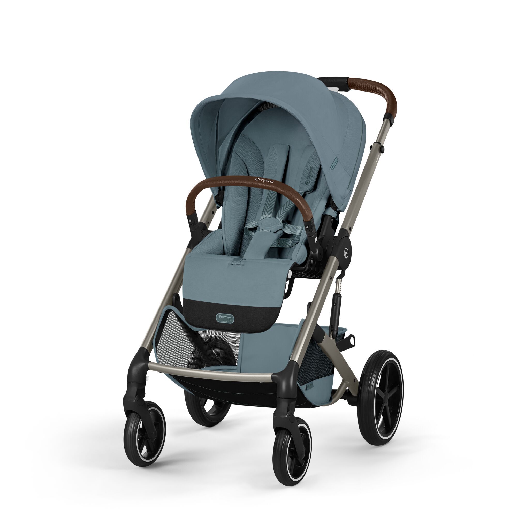CYBEX Balios S Lux with Fold Cot - Stormy Blue (Taupe Frame) in Stormy Blue (Taupe Frame) large-cybex-gb image number 5