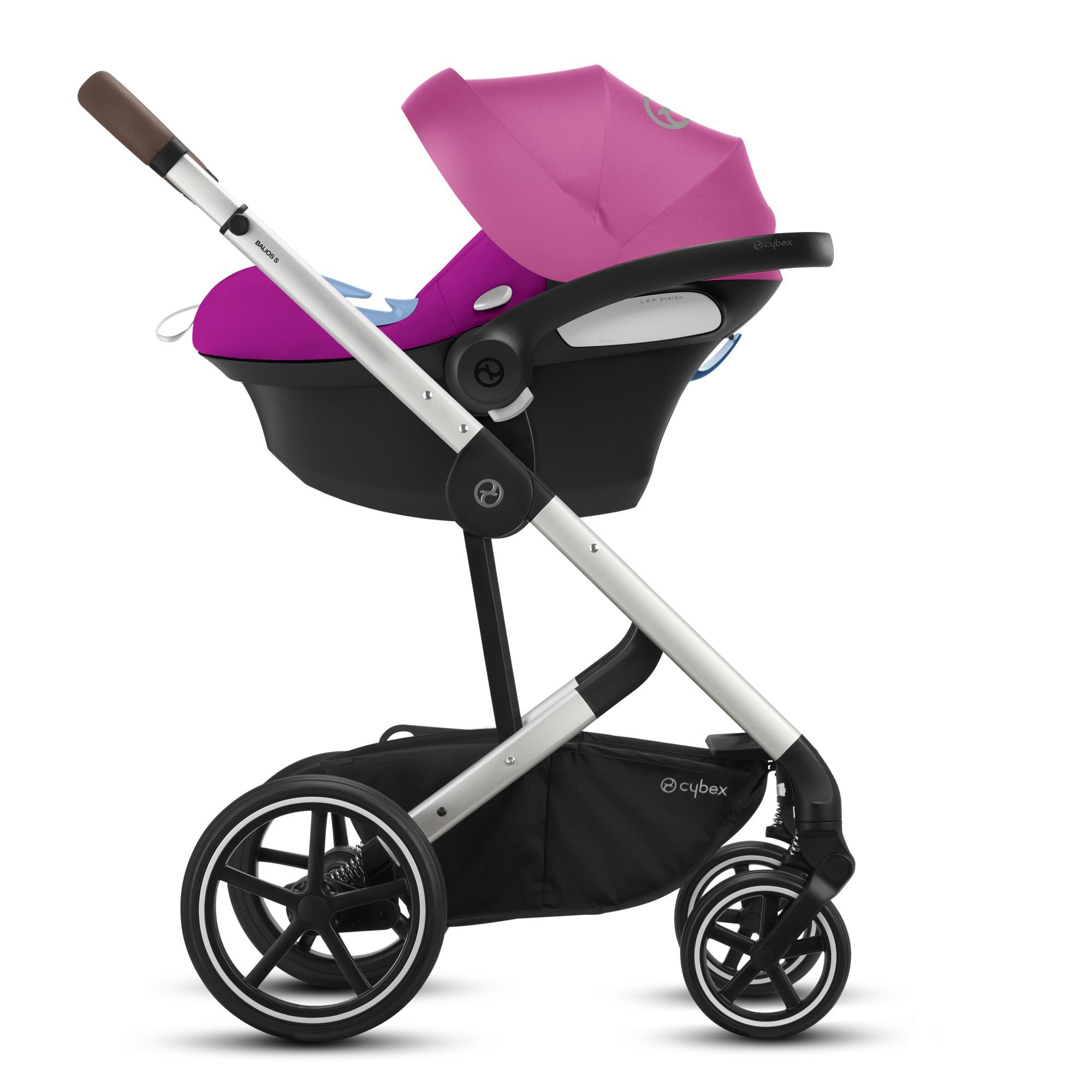 CYBEX Balios S Lux - Magnolia Pink (Silver Frame) in Magnolia Pink (Silver Frame) large-cybex-gb image number 3
