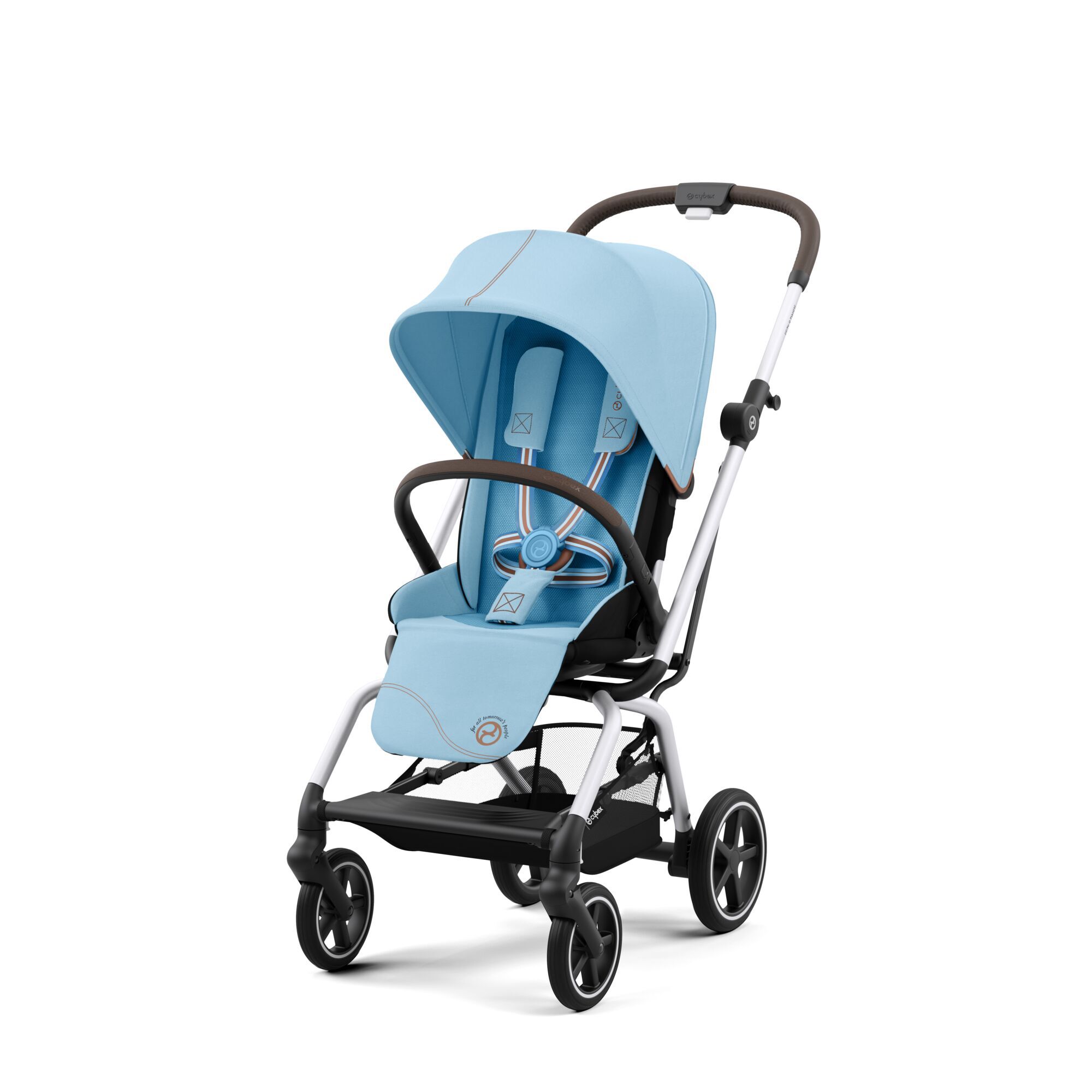 CYBEX Eezy S Twist+2 - Beach Blue (Silver Frame) in Beach Blue (Silver Frame) large-cybex-cn image number 2