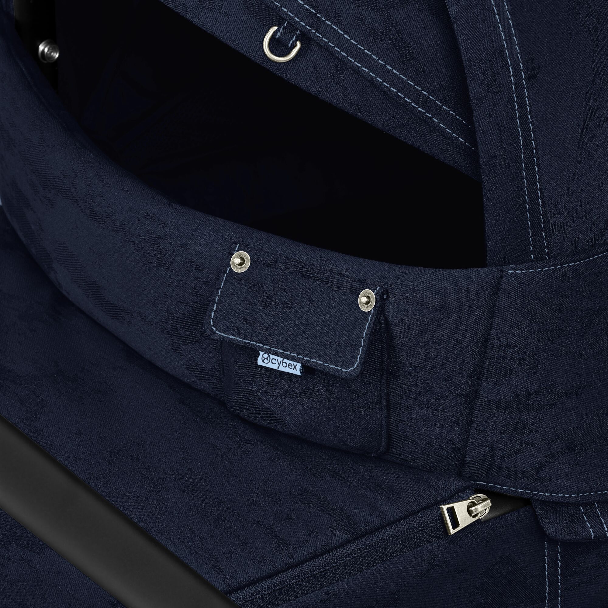 CYBEX Mios Lux Carry Cot - Rebellious Luxury Denim Blue in Rebellious Luxury Denim Blue large-cybex-us image number 7