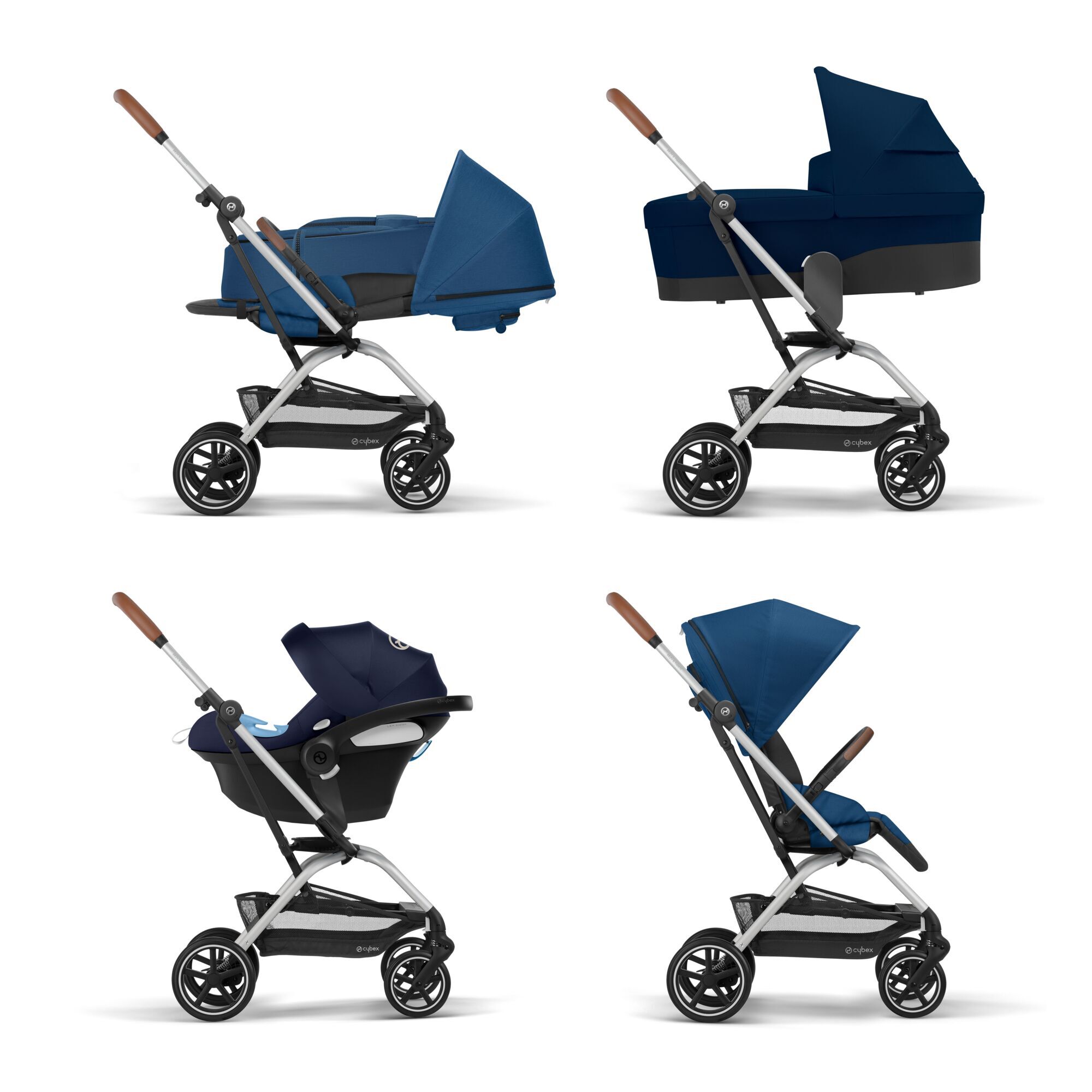 CYBEX Eezy S Twist+2 - Navy Blue (Silberner  Rahmen) in Navy Blue (Silver Frame) large-cybex-neu Bild 7