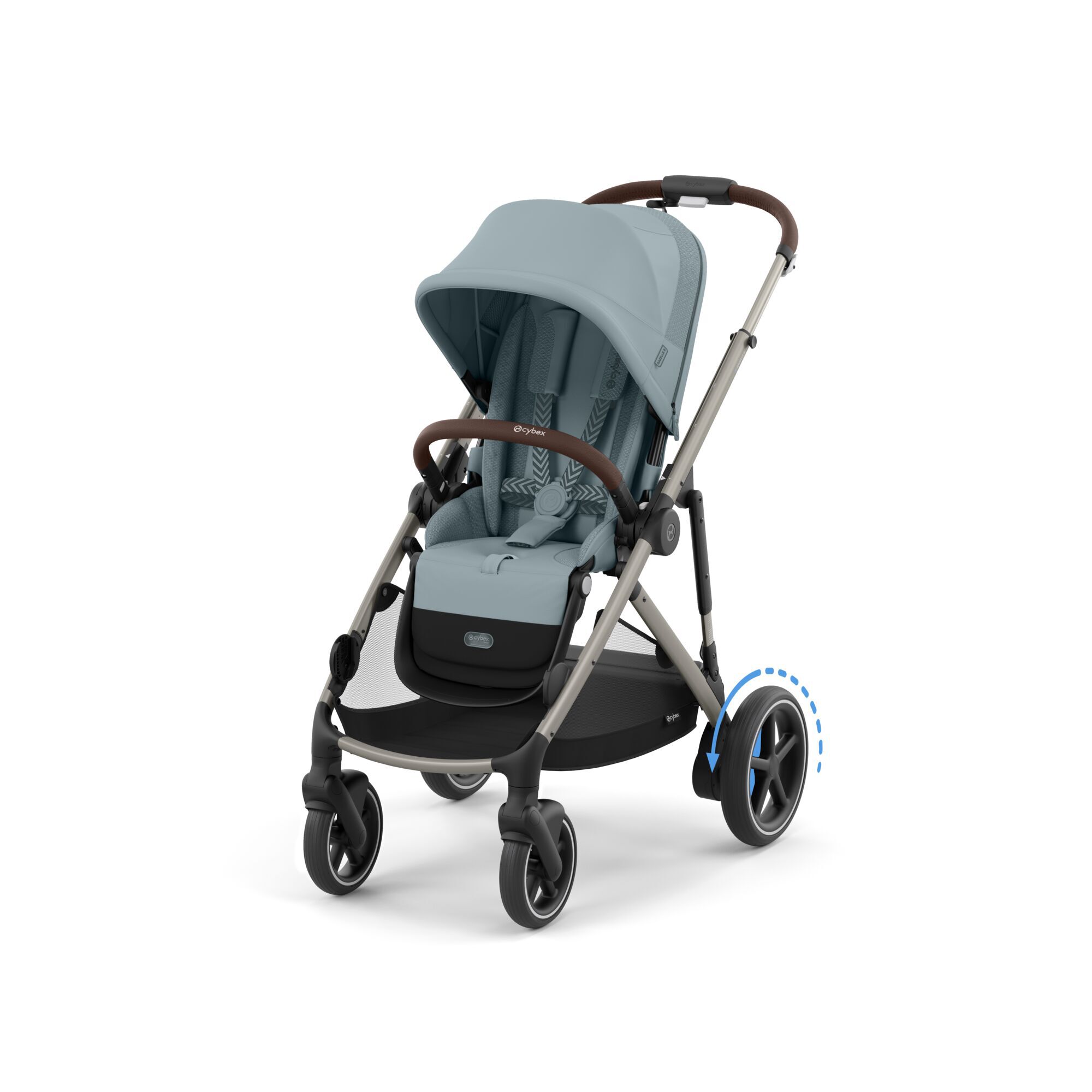 CYBEX e-Gazelle S - Stormy Blue (Taupe Frame) in Stormy Blue (Taupe Frame) large-cybex-imea image number 4