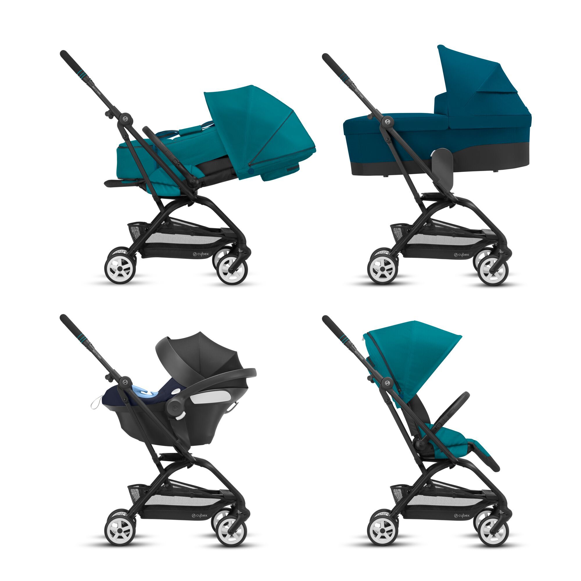CYBEX Eezy S Twist 2 - River Blue (Schwarzer Rahmen) in River Blue (Black Frame) large-cybex-neu Bild 6