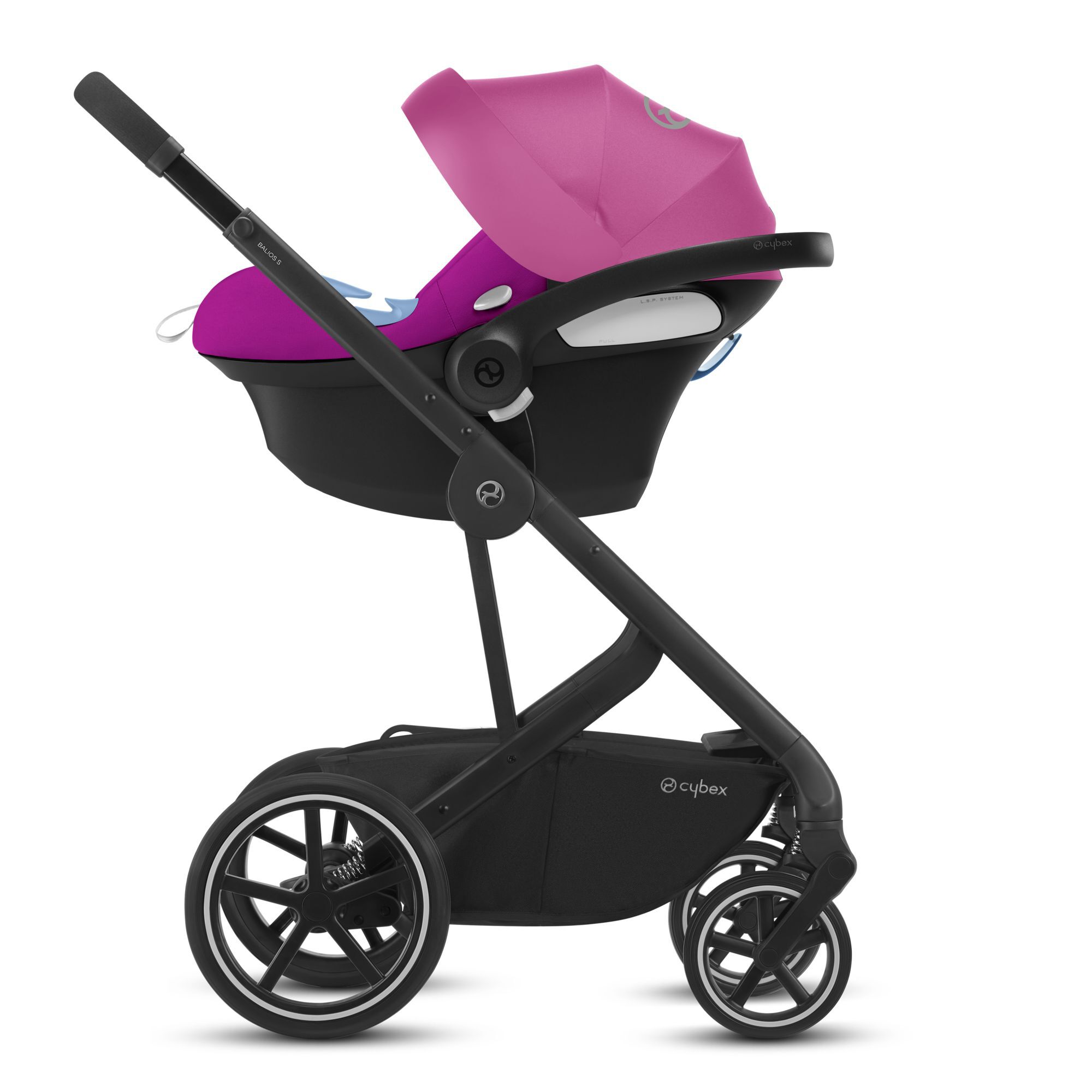 CYBEX Balios S Lux - Magnolia Pink (Black Frame) in Magnolia Pink (Black Frame) large-cybex-gb image number 3
