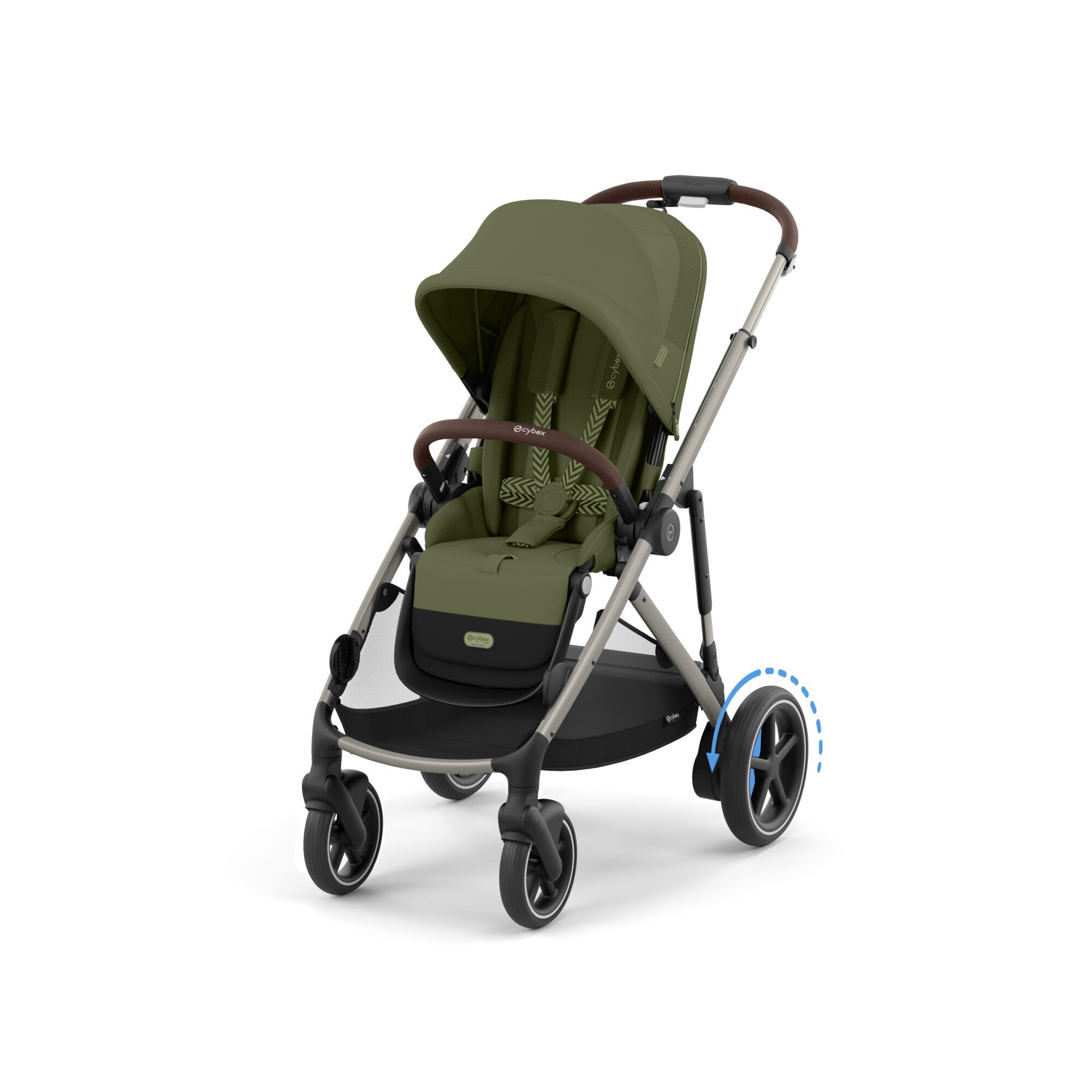 CYBEX e-Gazelle S - Moss Green (Taupe Frame) in Moss Green (Taupe Frame) large-cybex-gb image number 4