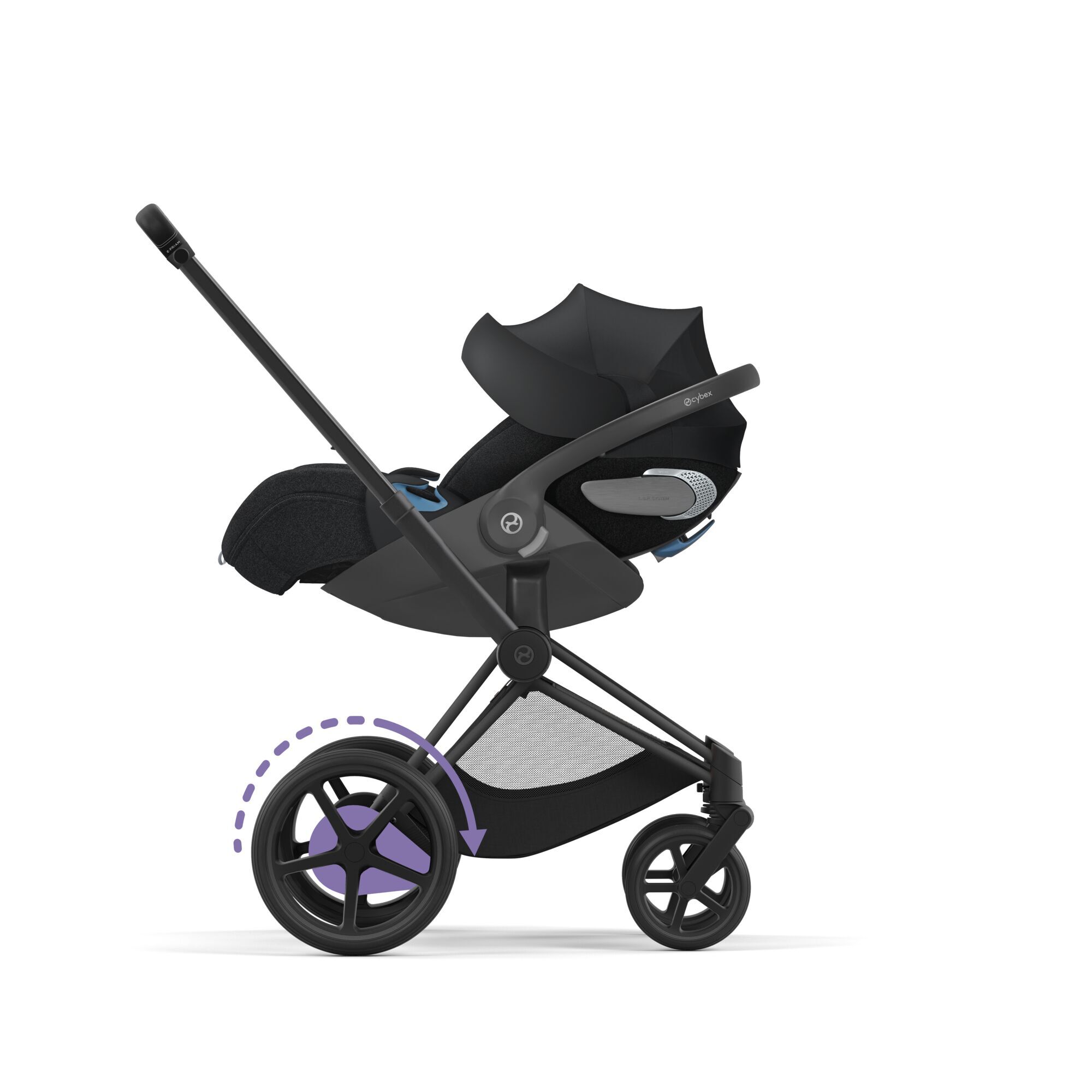 CYBEX e-Priam Frame - Matt Black in Matt Black large-cybex-ca image number 4