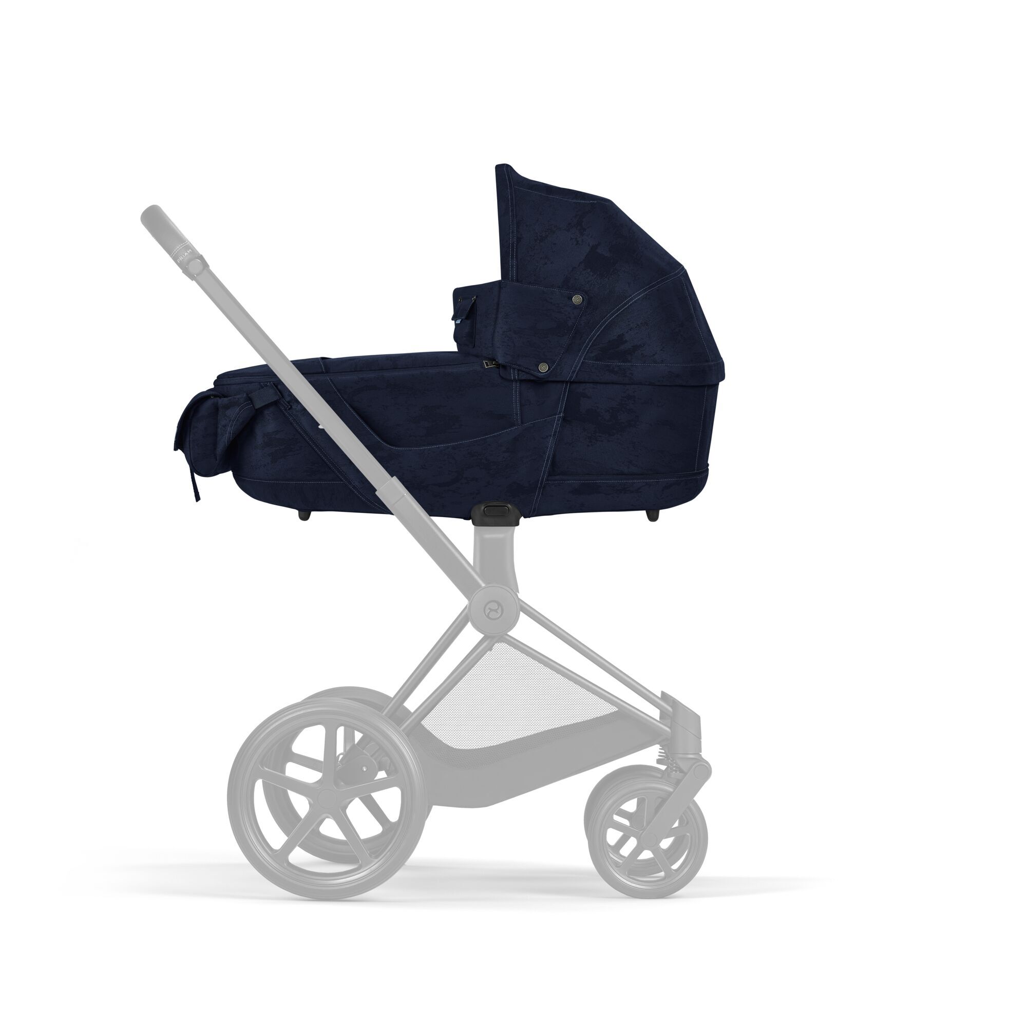 Priam Lux Carry Cot - Rebellious Luxury Denim Blue - Image 5