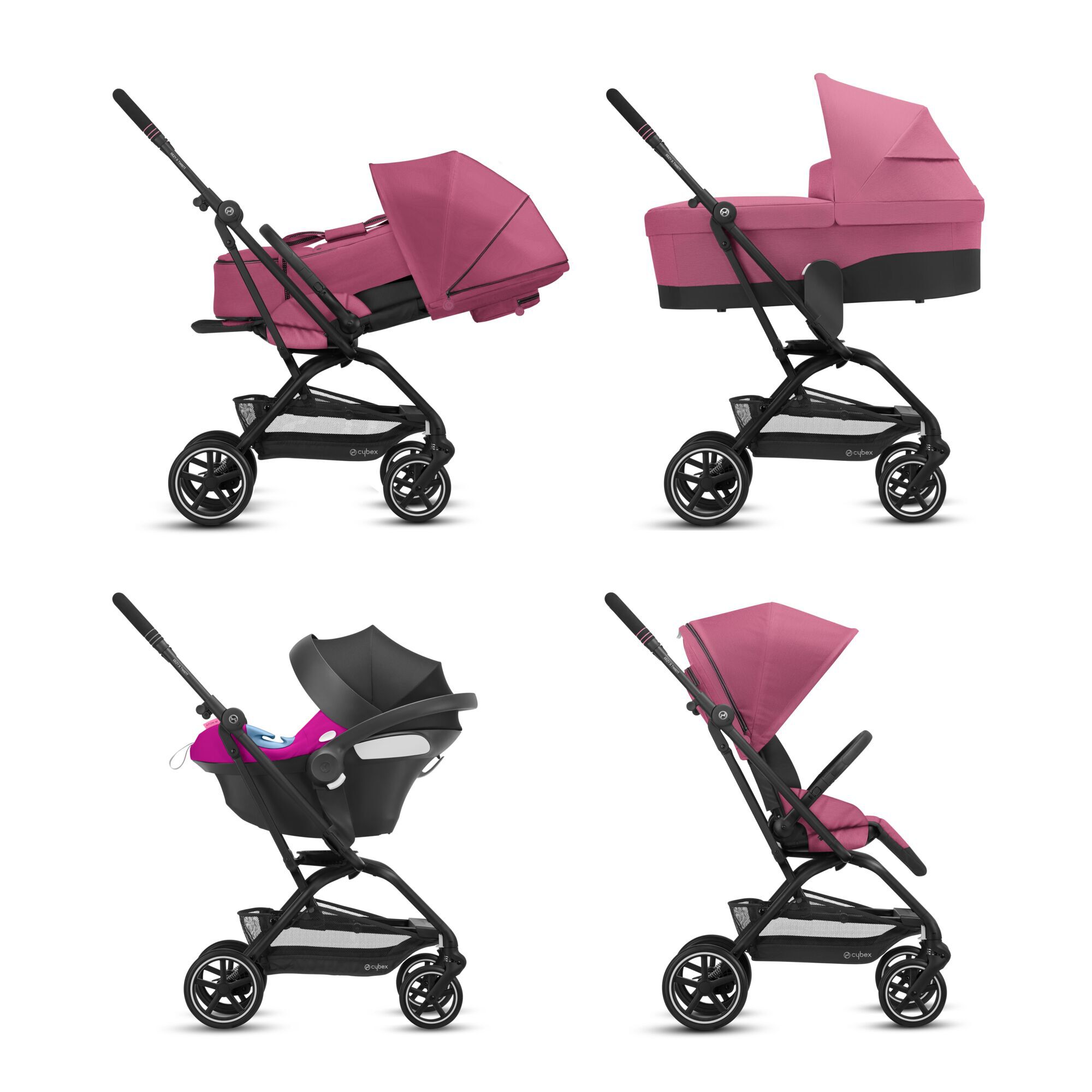 CYBEX Eezy S Twist+2 - Magnolia Pink (Schwarzer Rahmen) in Magnolia Pink (Black Frame) large-cybex-neu Bild 6