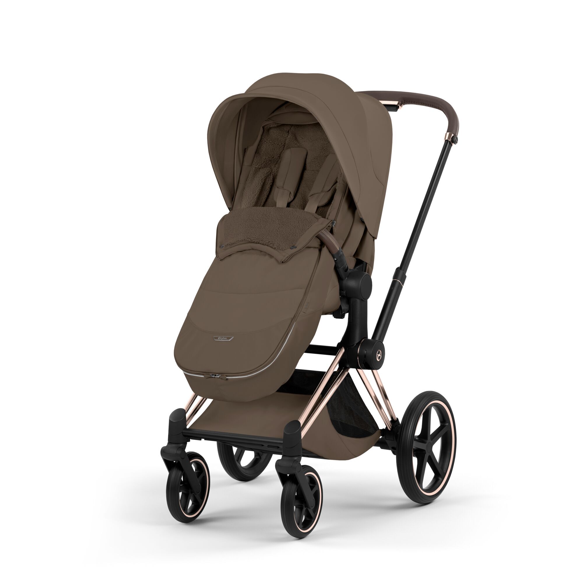 CYBEX Platinum Footmuff - Coconut Brown in Coconut Brown large-cybex-neu image number 5